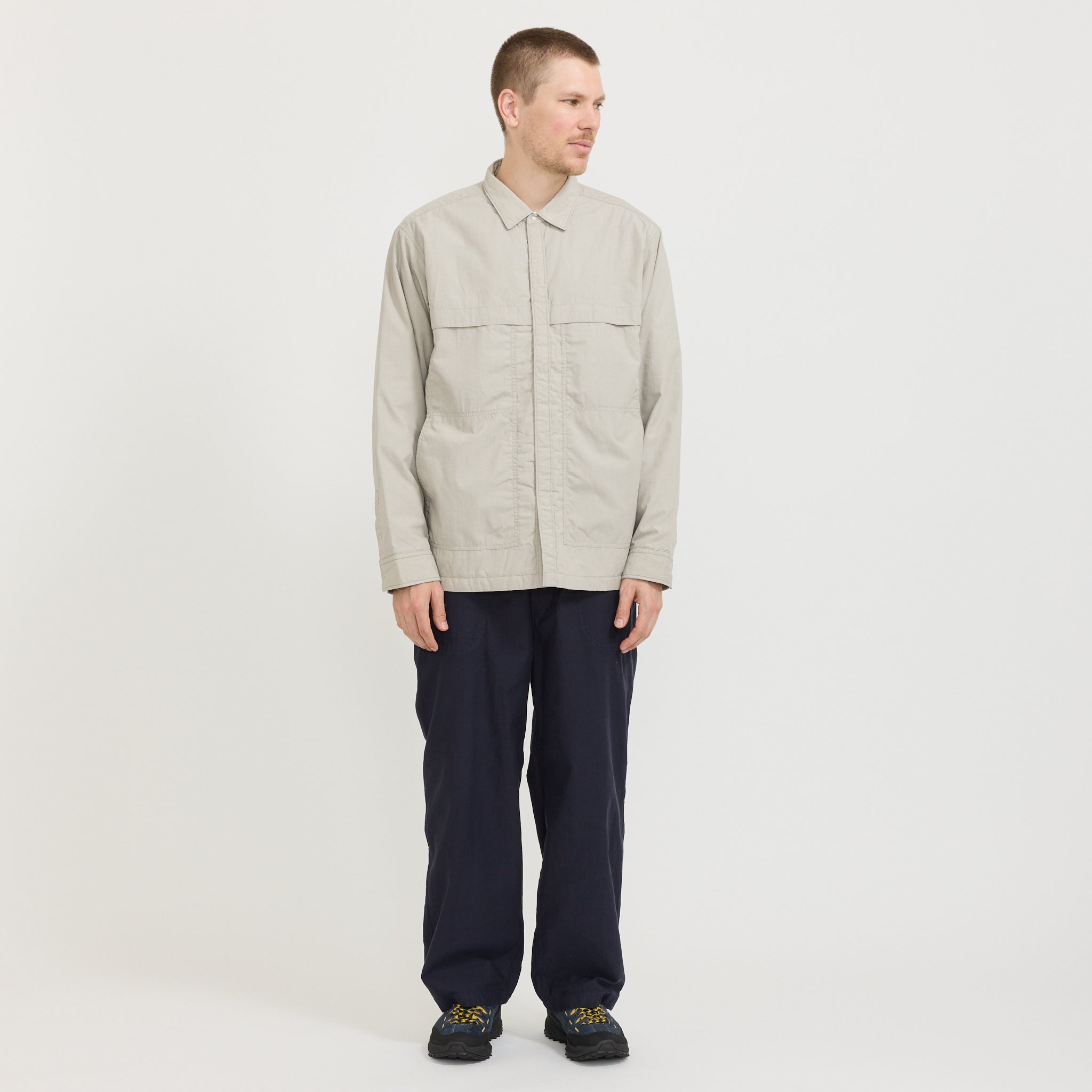 Insulation Shirt Jacket Beige