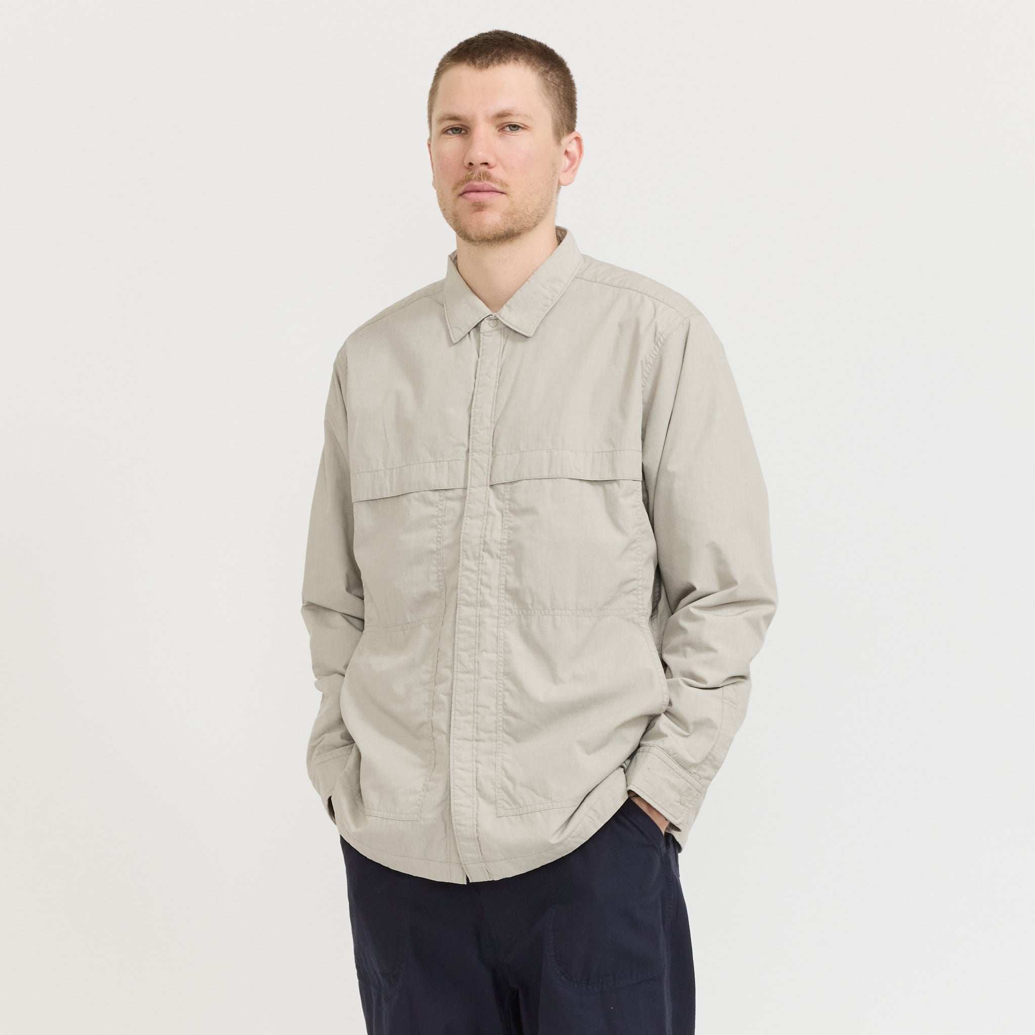 Insulation Shirt Jacket Beige