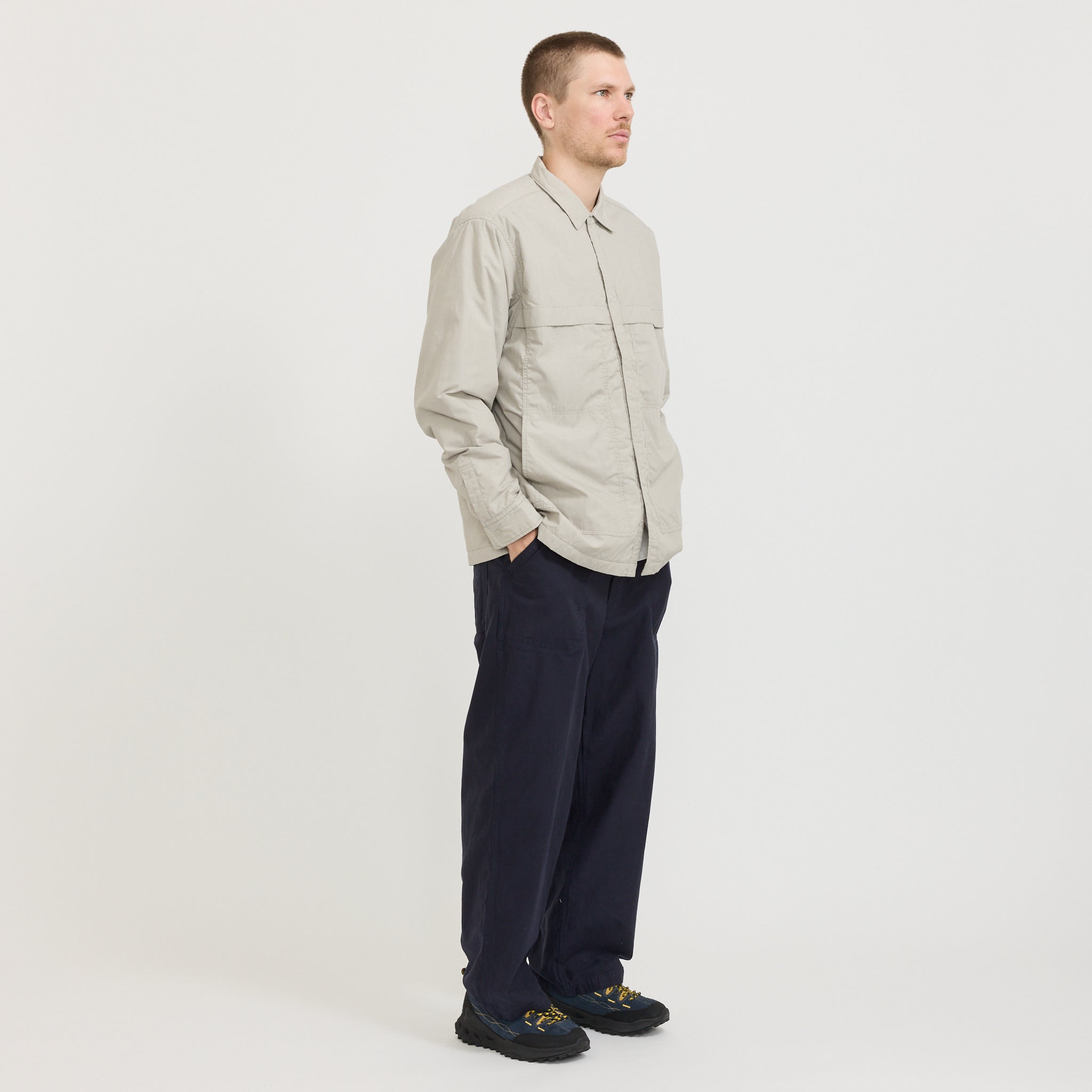 Insulation Shirt Jacket Beige