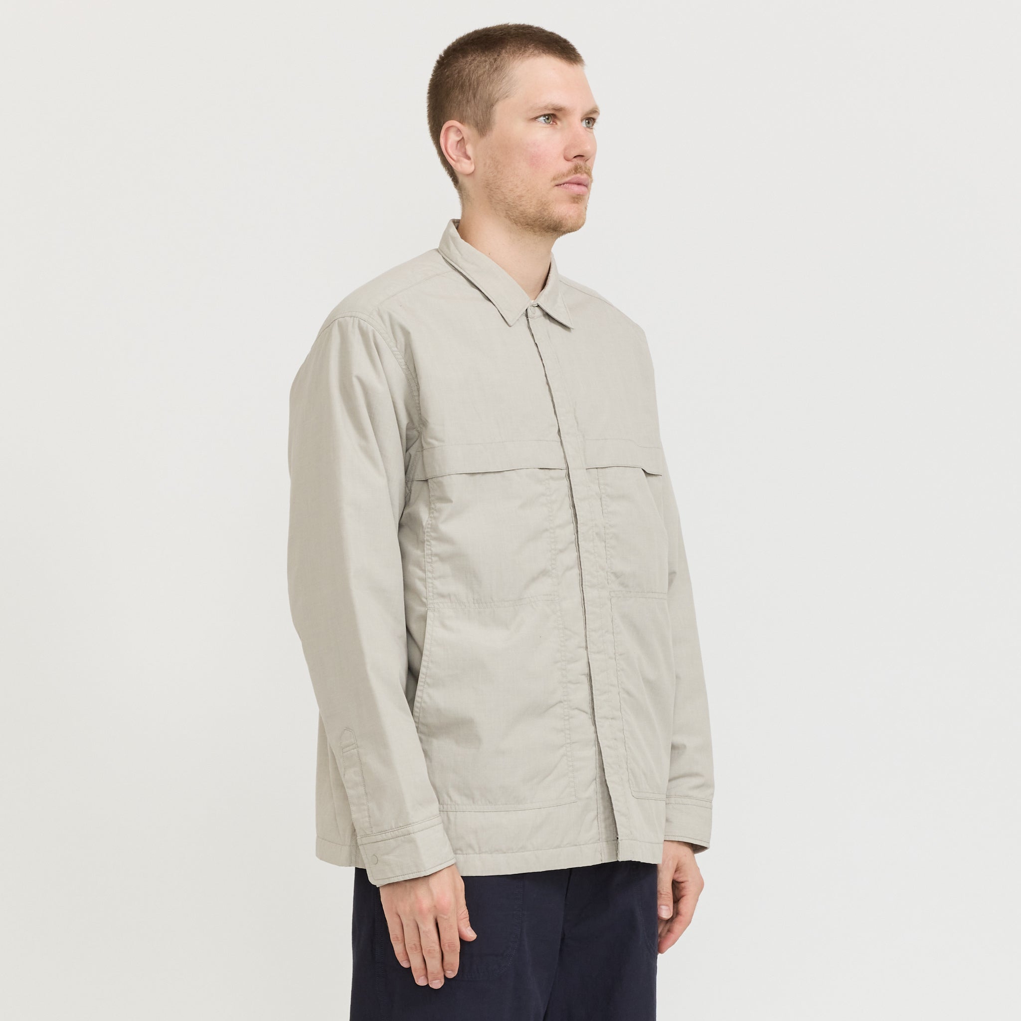 Insulation Shirt Jacket Beige