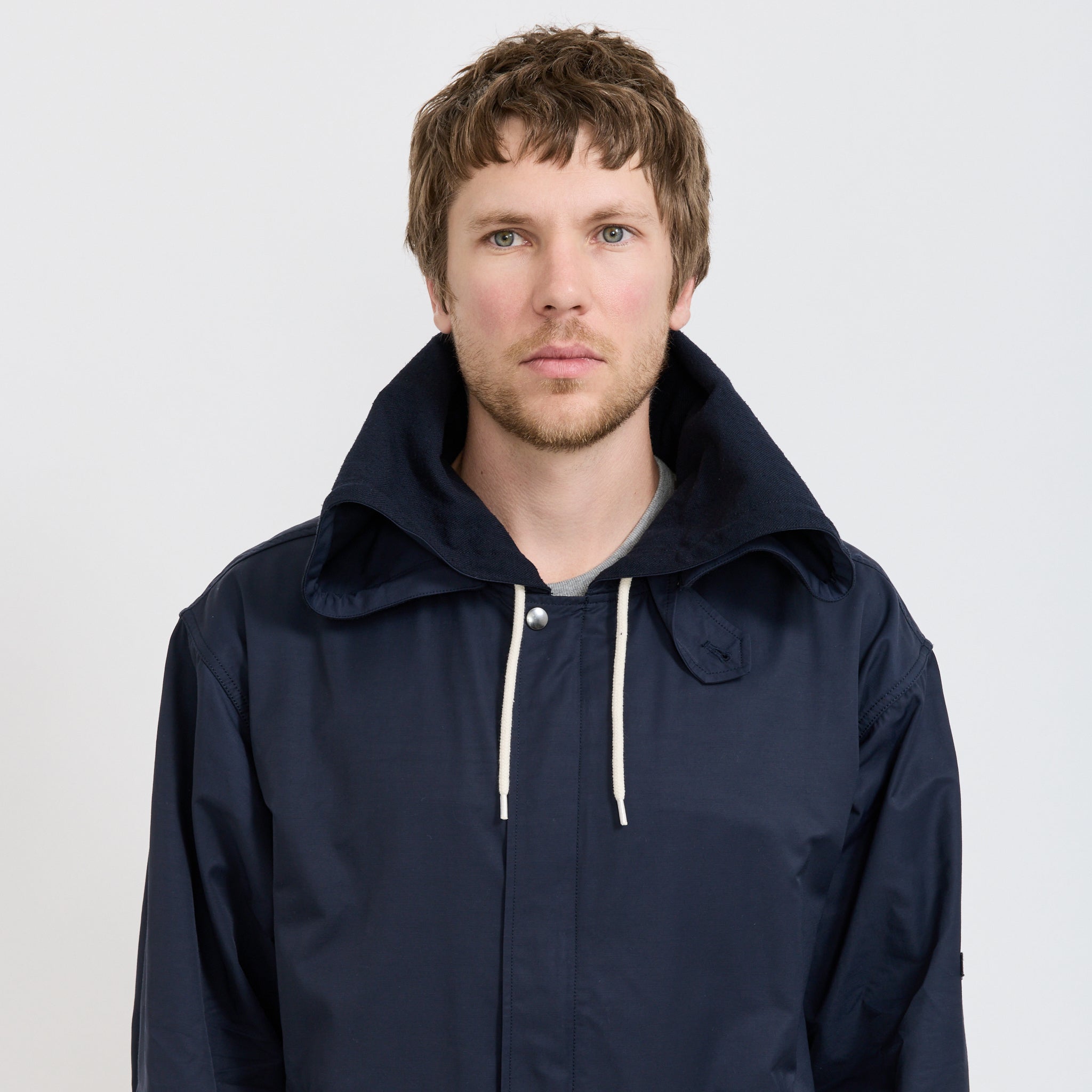Nanamica Nylon Twill Hooded Jacket Navy | Maplestore