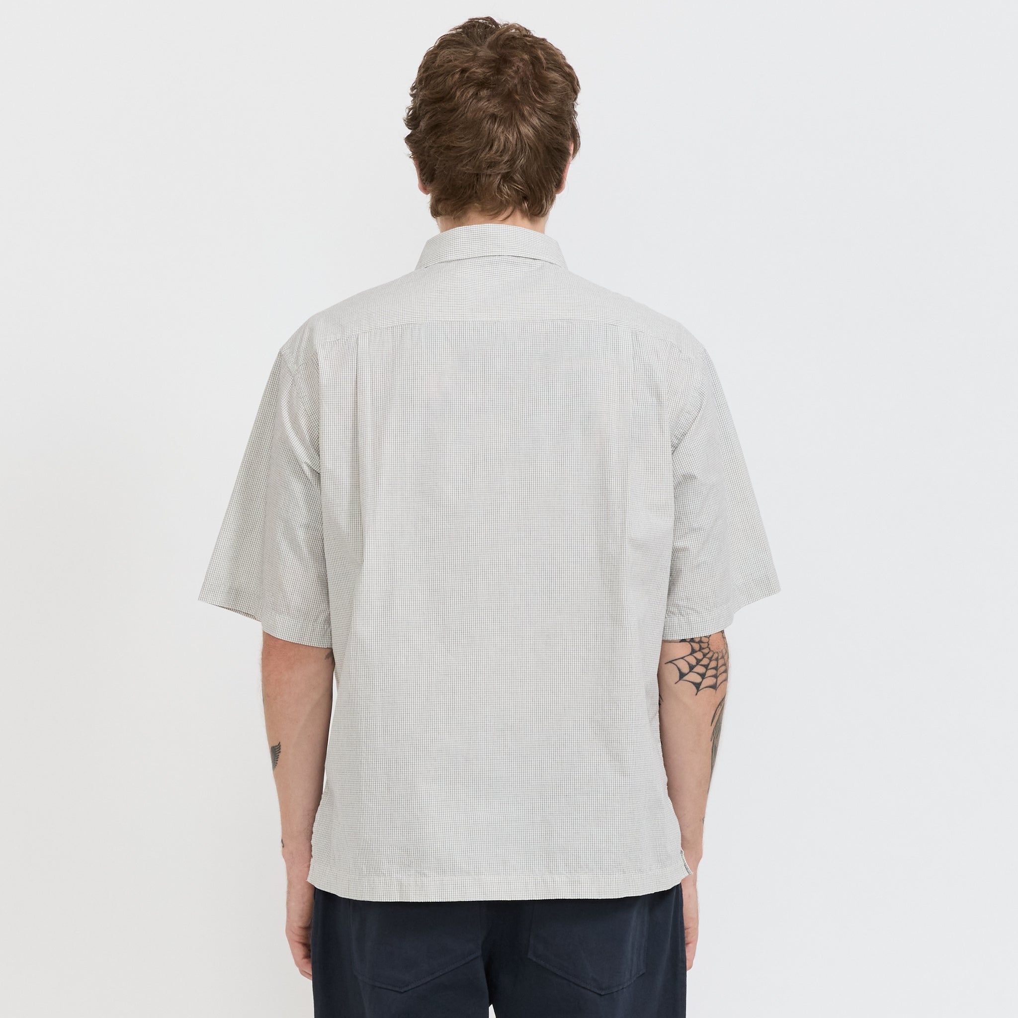 Nanamica | Regular Collar S/S Shirt Natural | Maplestore