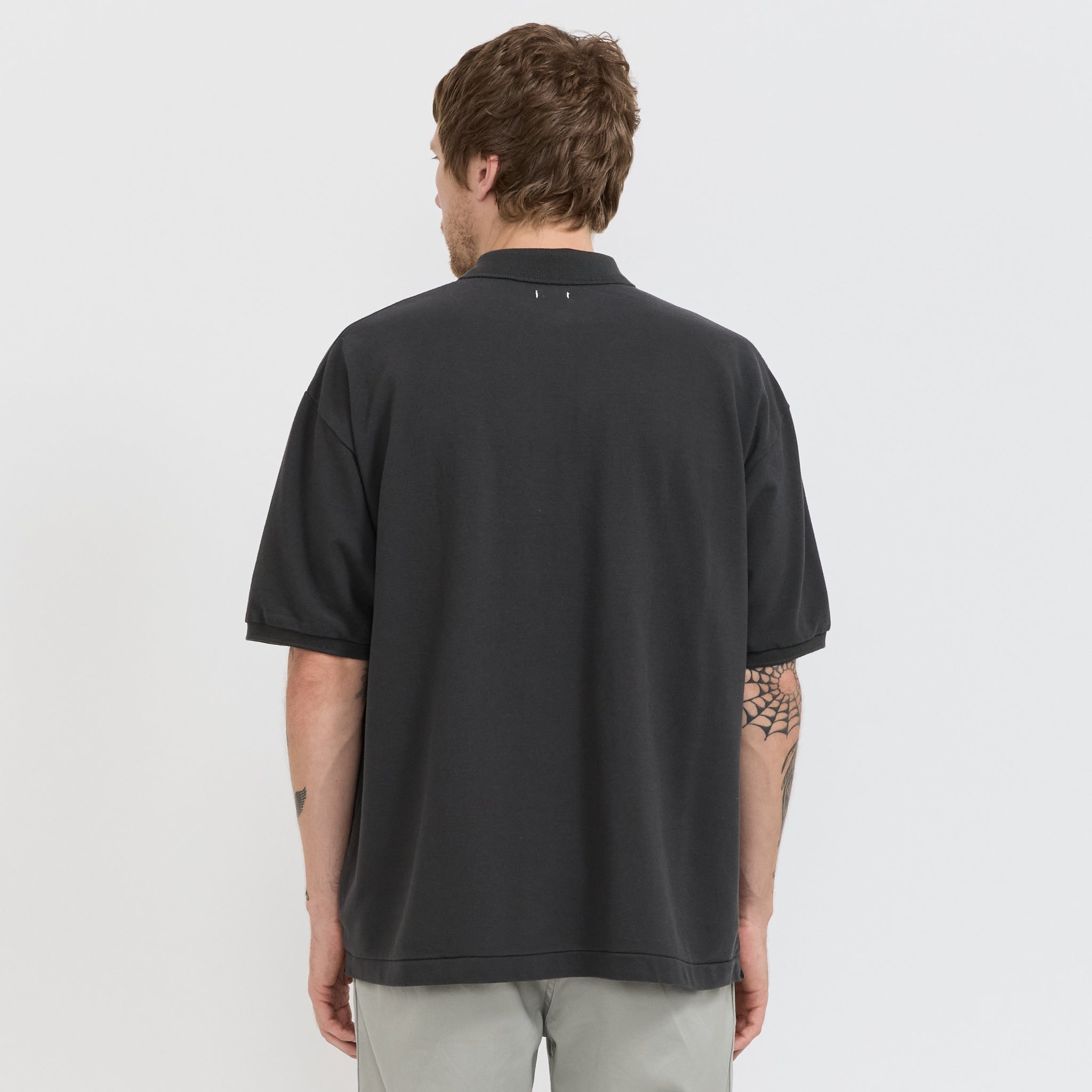 Nanamica | S/S Polo Shirt Charcoal | Maplestore