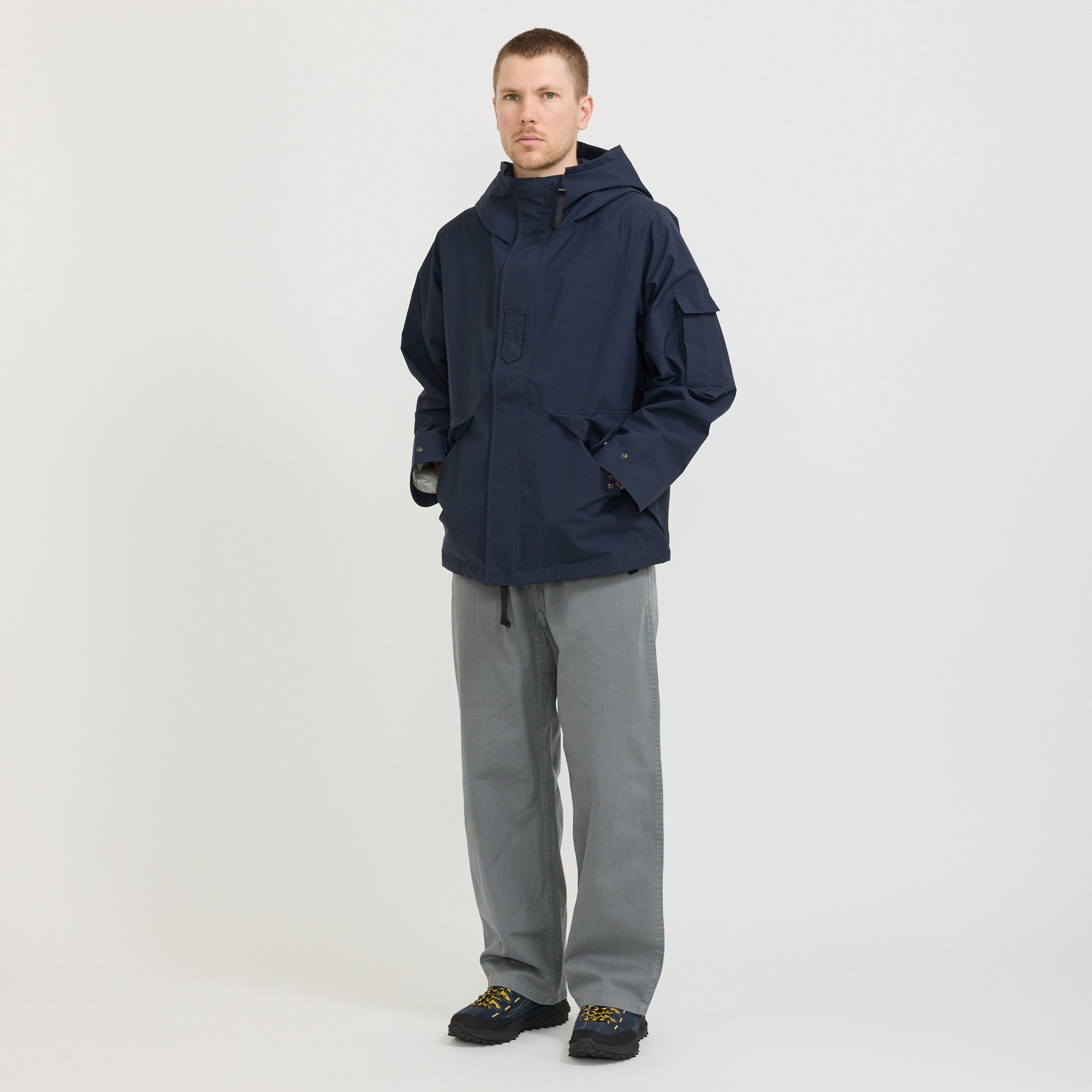 2L Nylon Gore-Tex Cruiser Jacket Navy | Nanamica at Maplestore