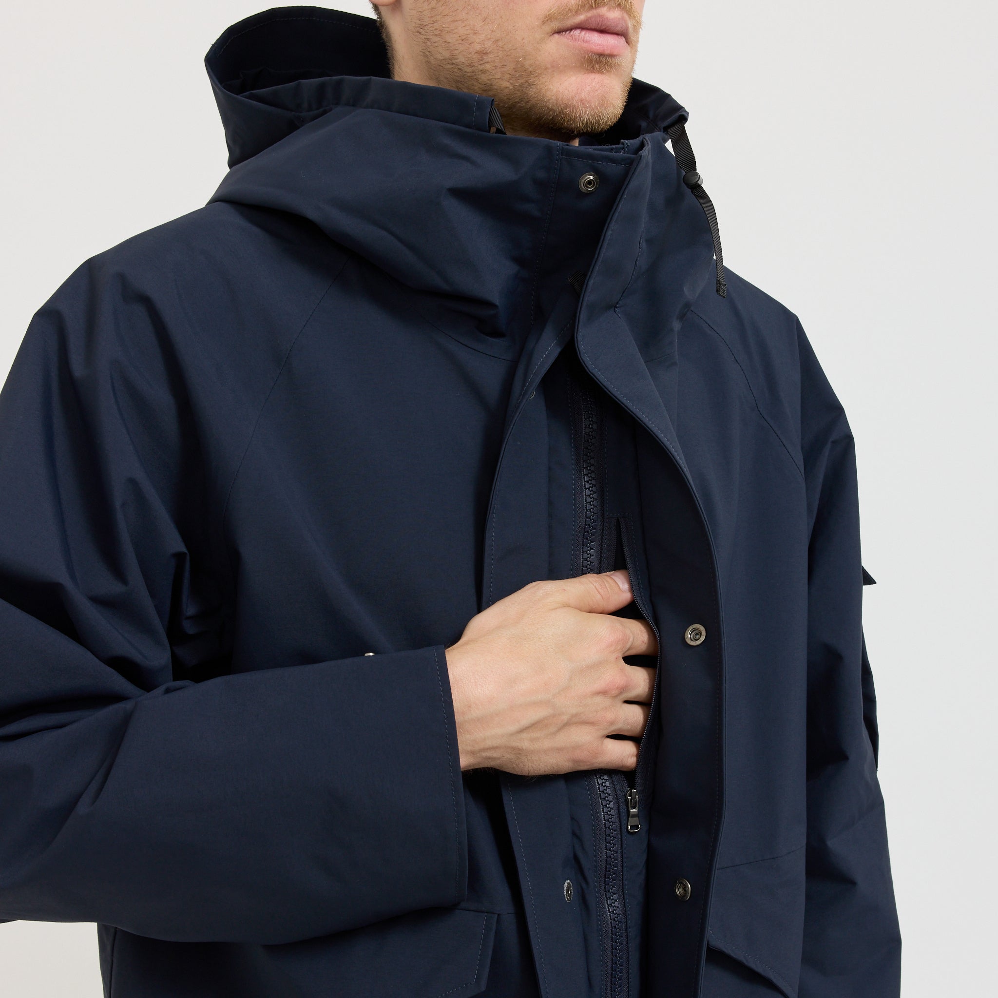 2L Nylon Gore-Tex Cruiser Jacket Navy | Nanamica at Maplestore