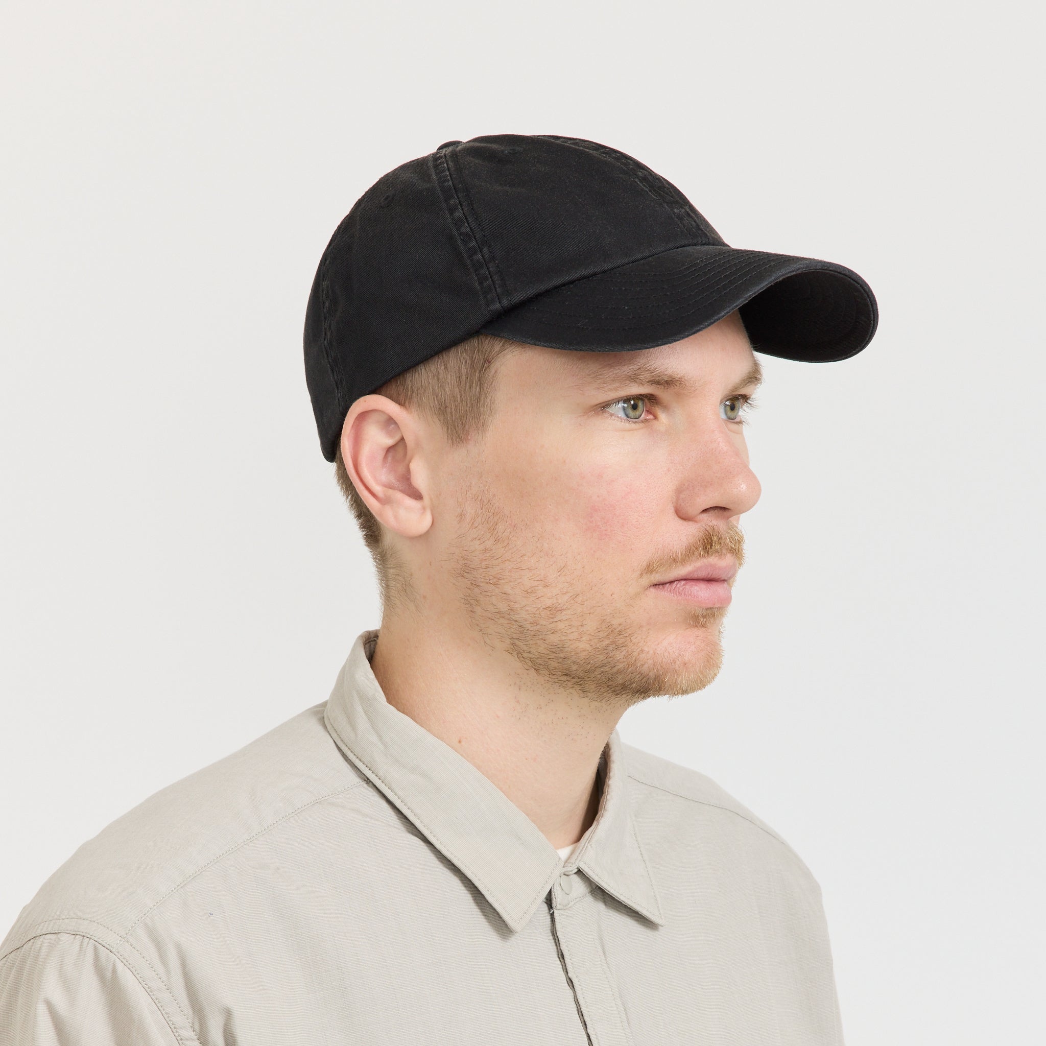 Washed Chino Cap Black