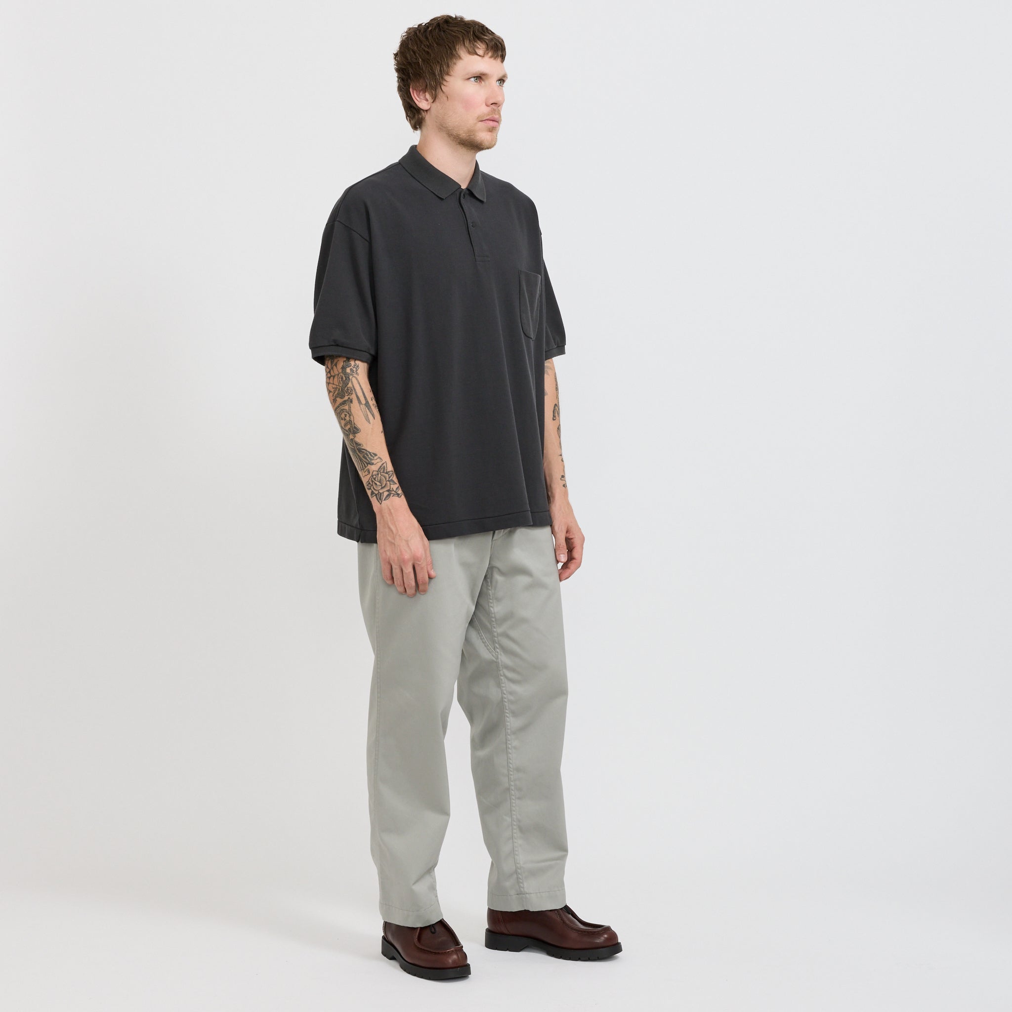 Nanamica | Wide Chino Pants Light Grey | Maplestore