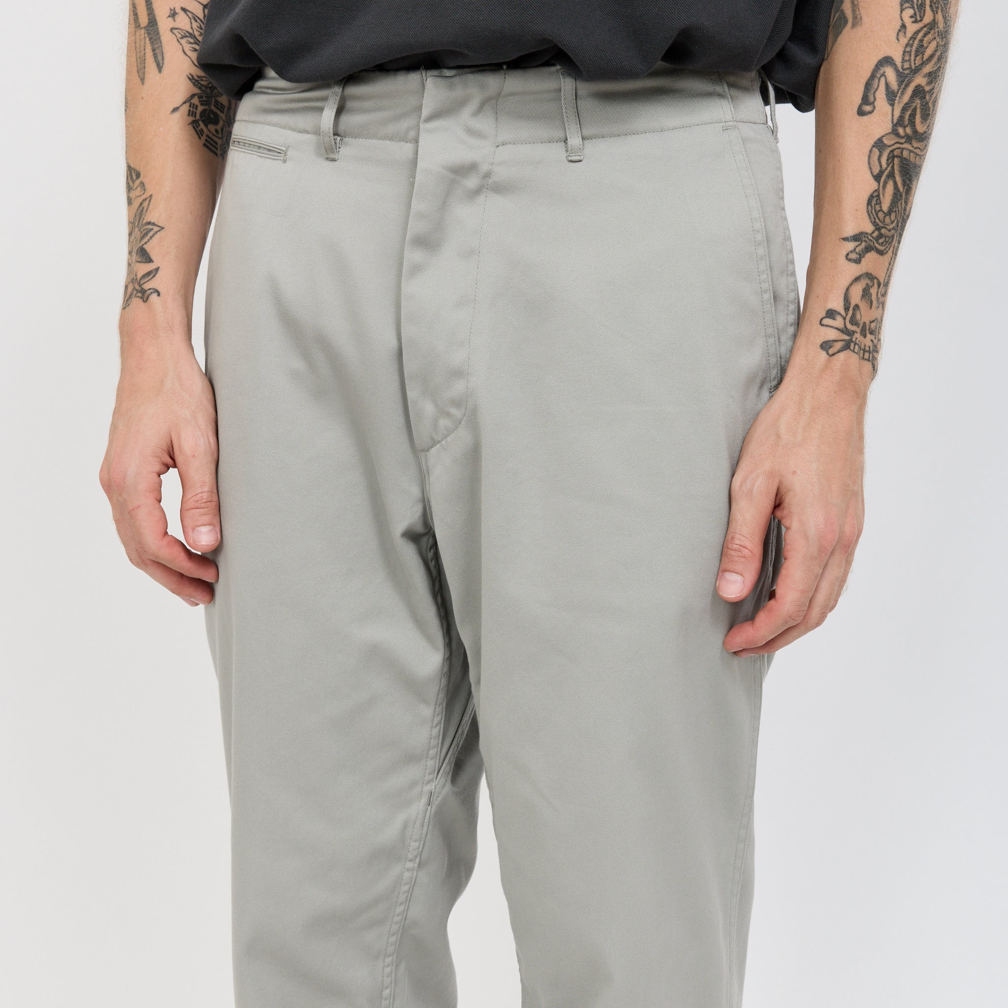 Nanamica | Wide Chino Pants Light Grey | Maplestore