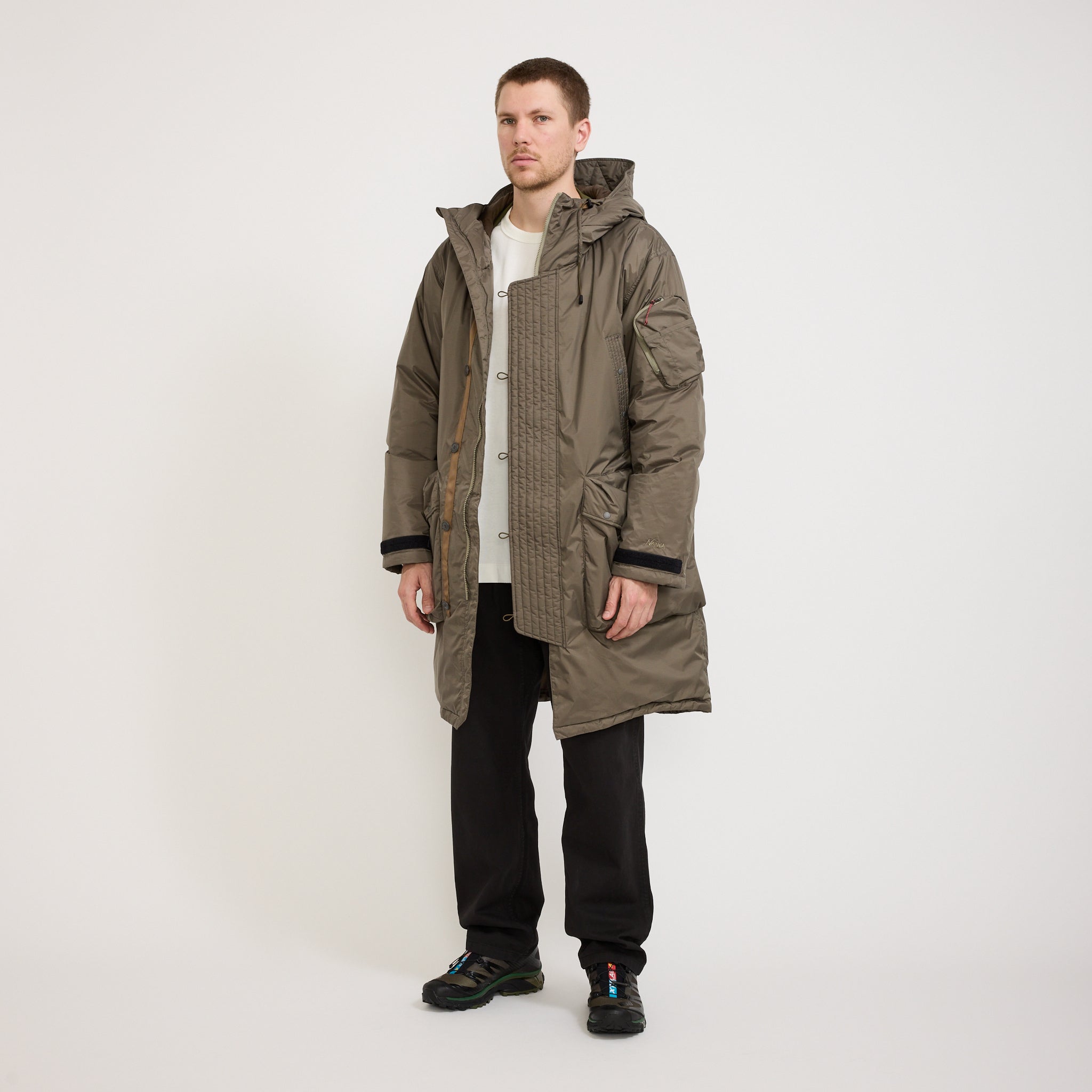 送料無料 いつまで Nanga Maplestore | Grey Medium Coat Half Field Down Tex Aurora ジャケット・アウター