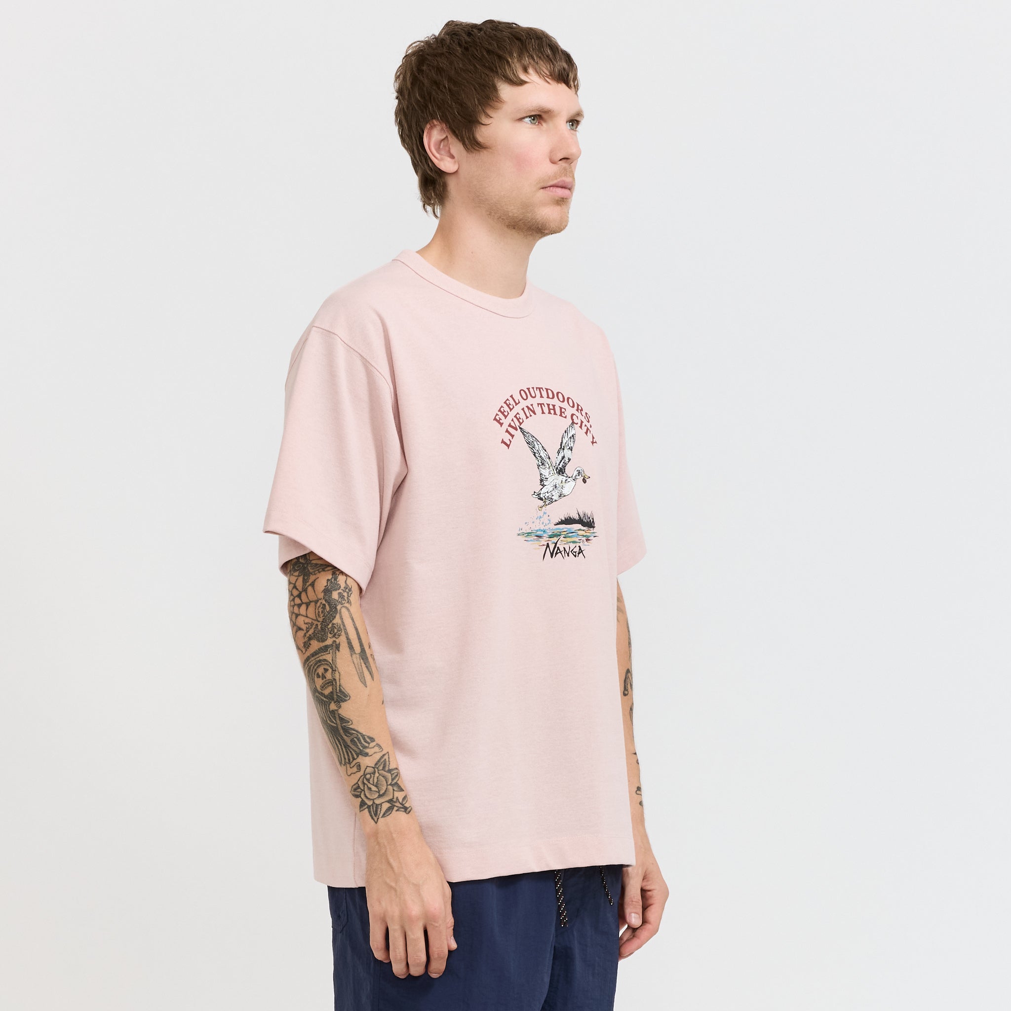 Eco Hybrid Duck Vintage Tee Pink