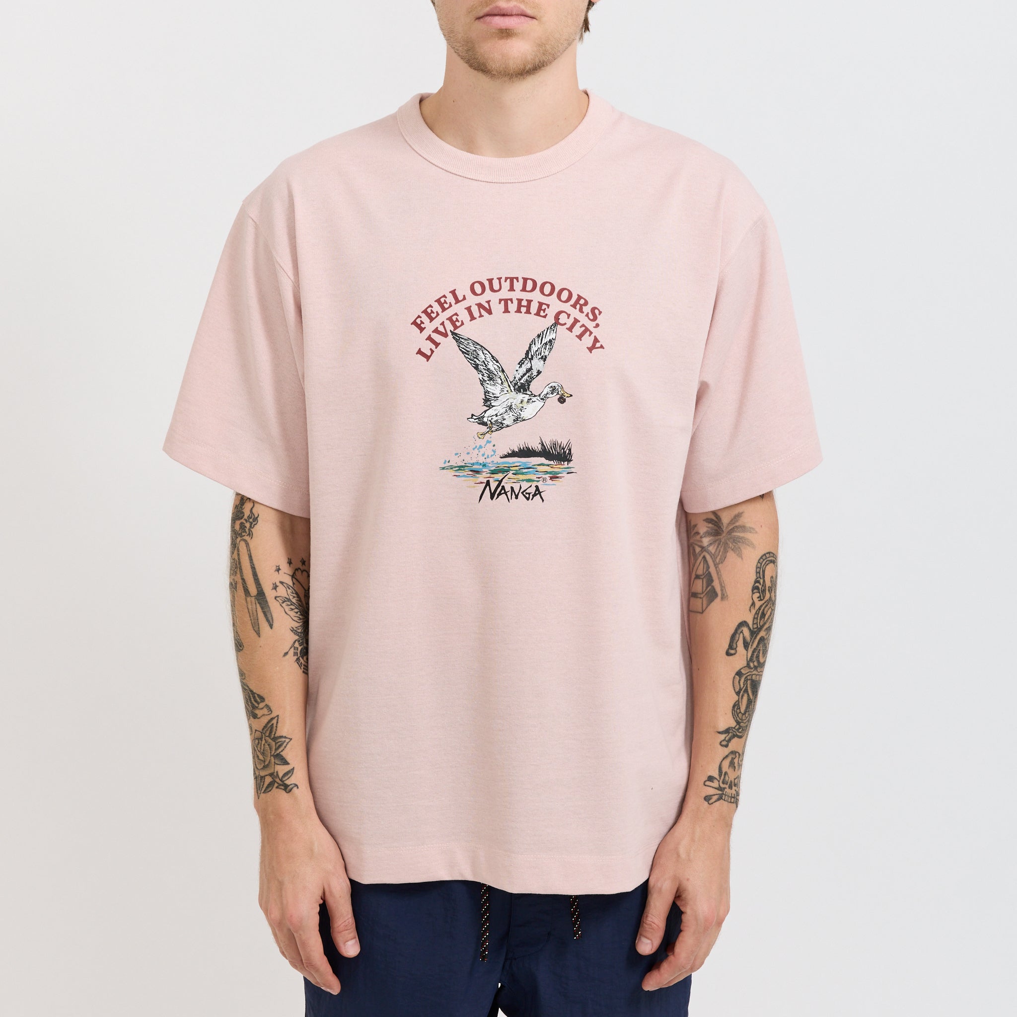 Eco Hybrid Duck Vintage Tee Pink