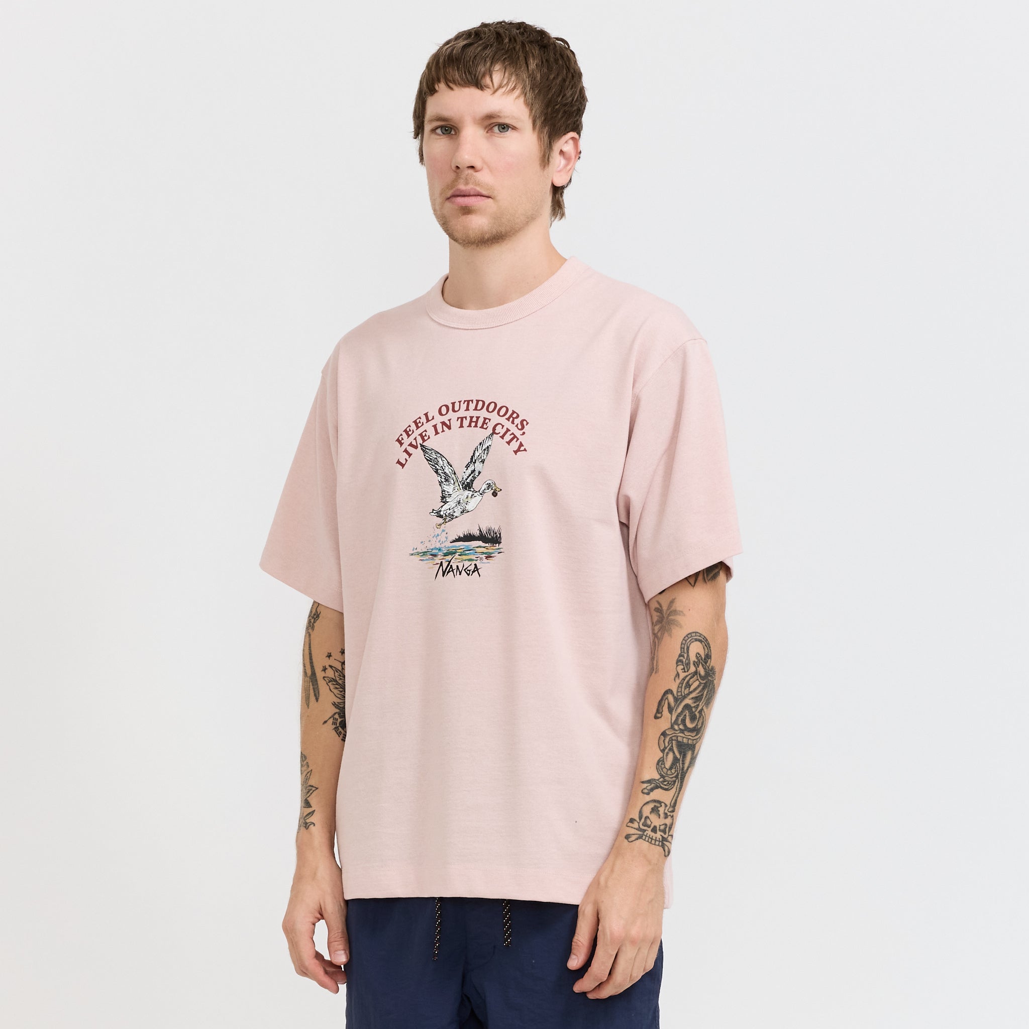 Eco Hybrid Duck Vintage Tee Pink