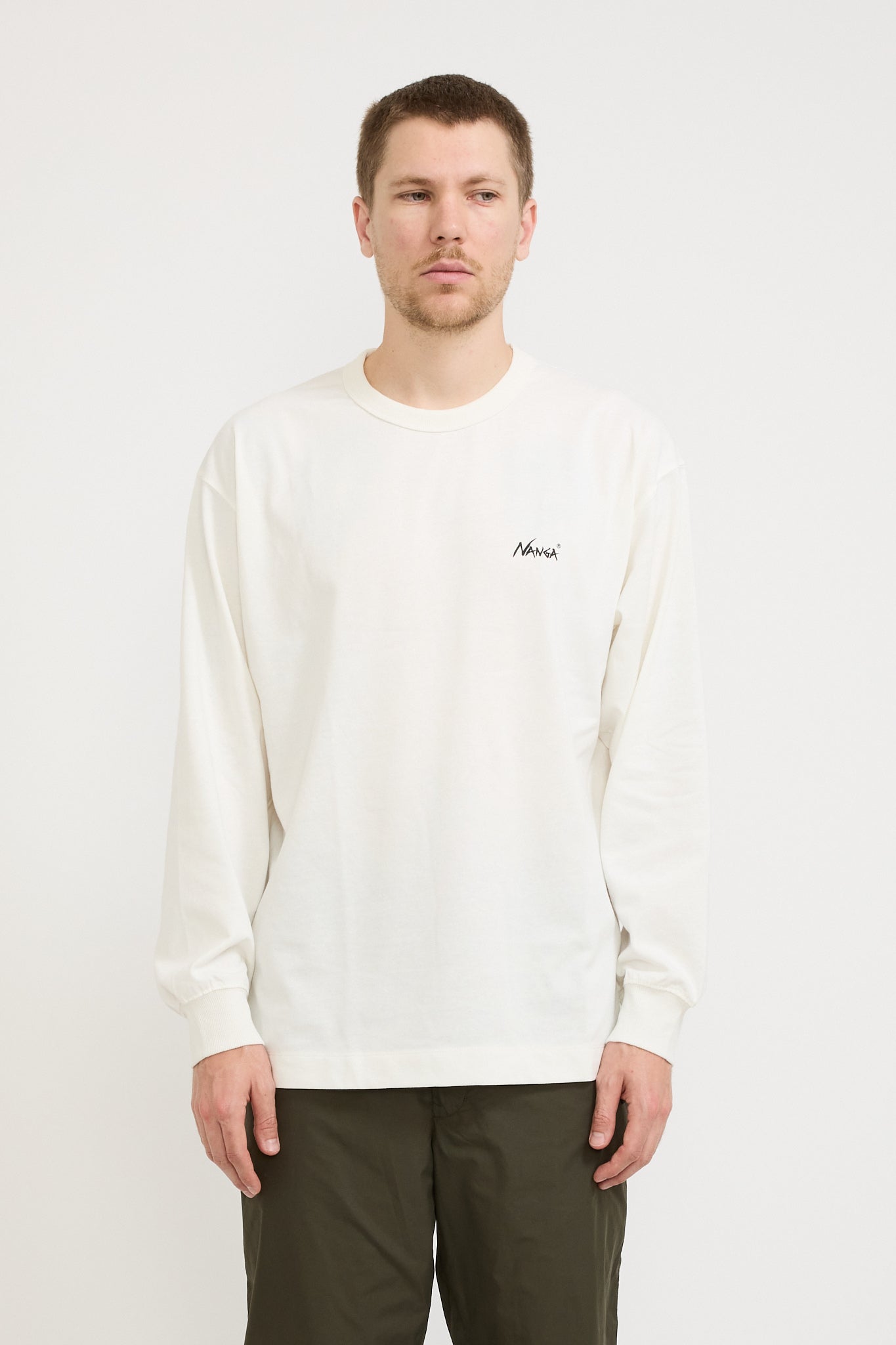 Nanga | Eco Hybrid Life Is A Journey L/S T-Shirt White | Maplestore