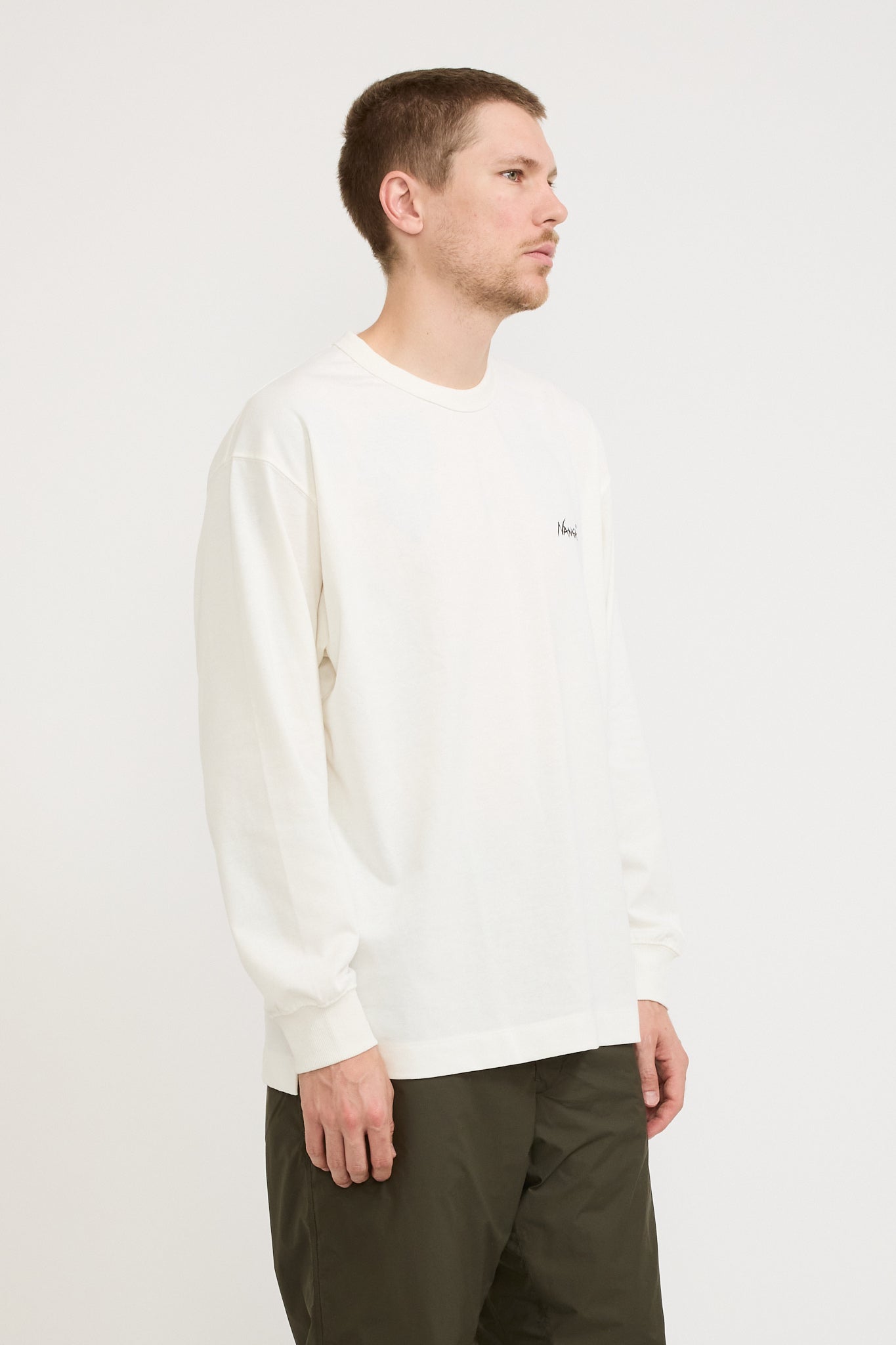 Nanga | Eco Hybrid Life Is A Journey L/S T-Shirt White | Maplestore