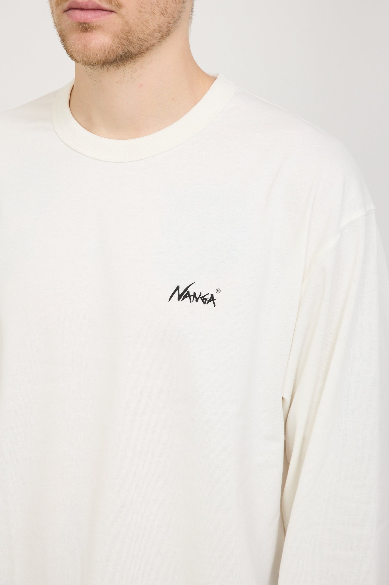 Nanga | Eco Hybrid Life Is A Journey L/S T-Shirt White | Maplestore