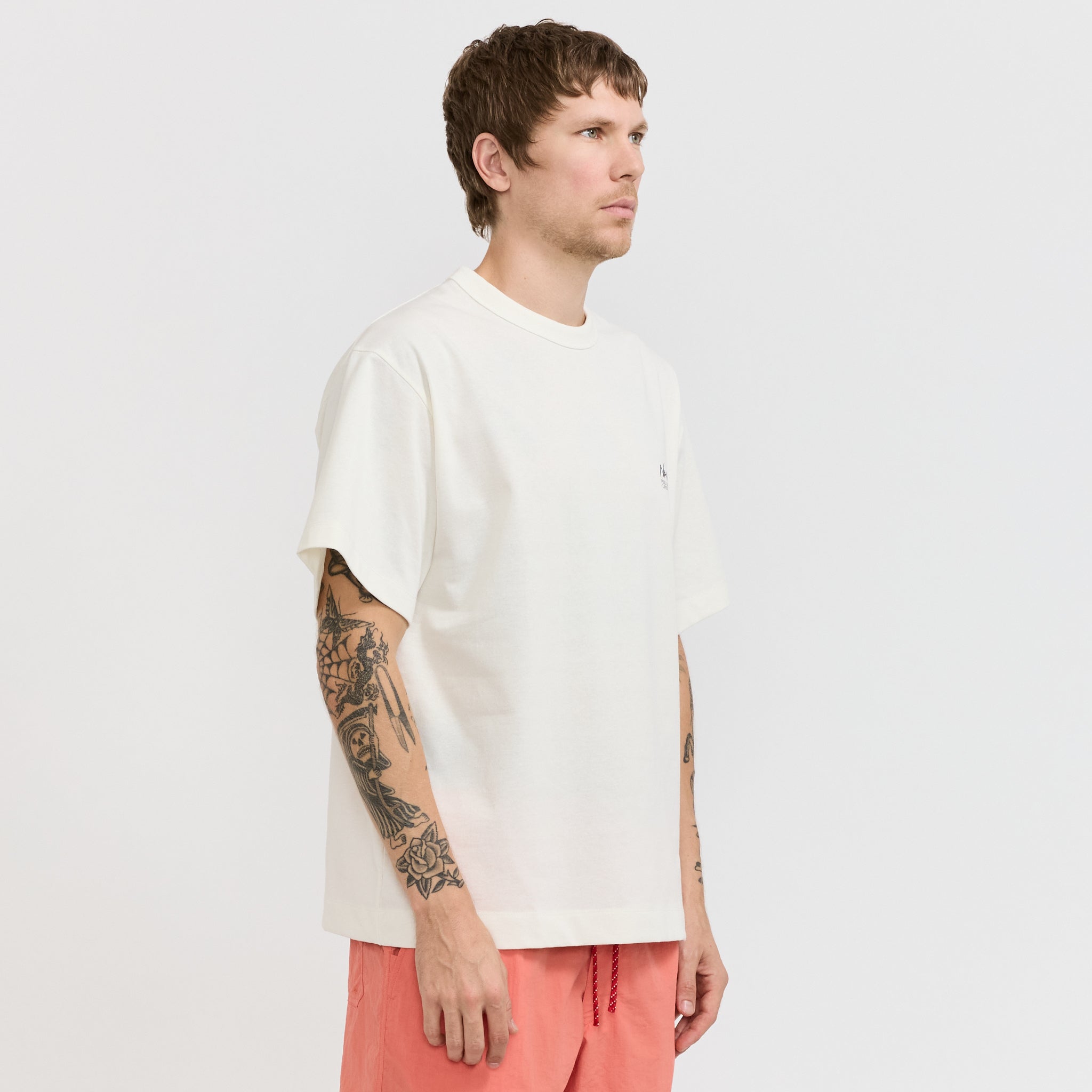 Eco Hybrid Vintage Flower Tee White
