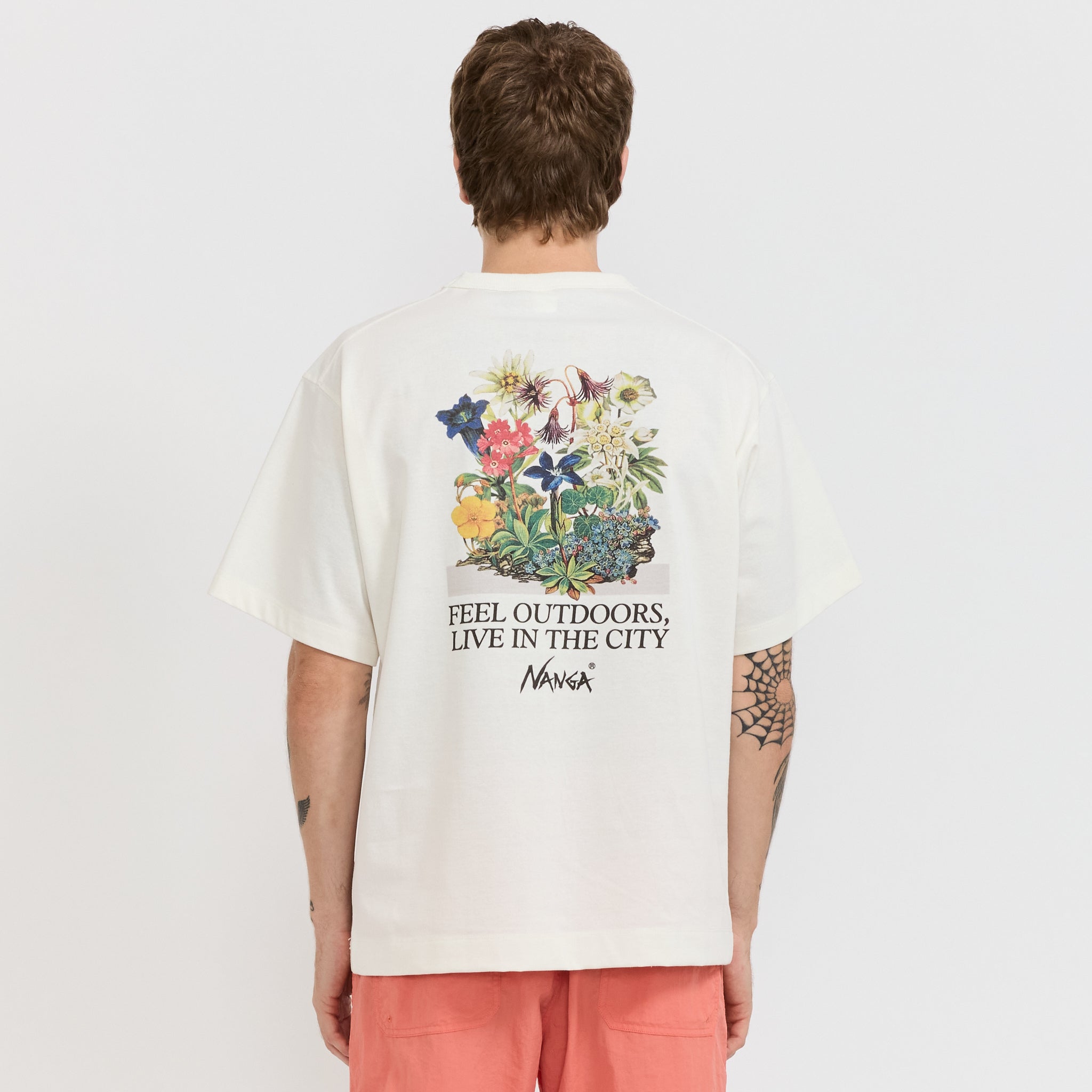 Eco Hybrid Vintage Flower Tee White