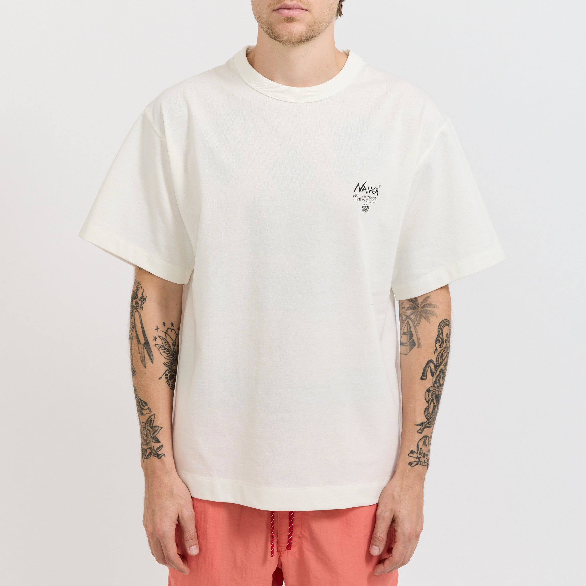 Eco Hybrid Vintage Flower Tee White