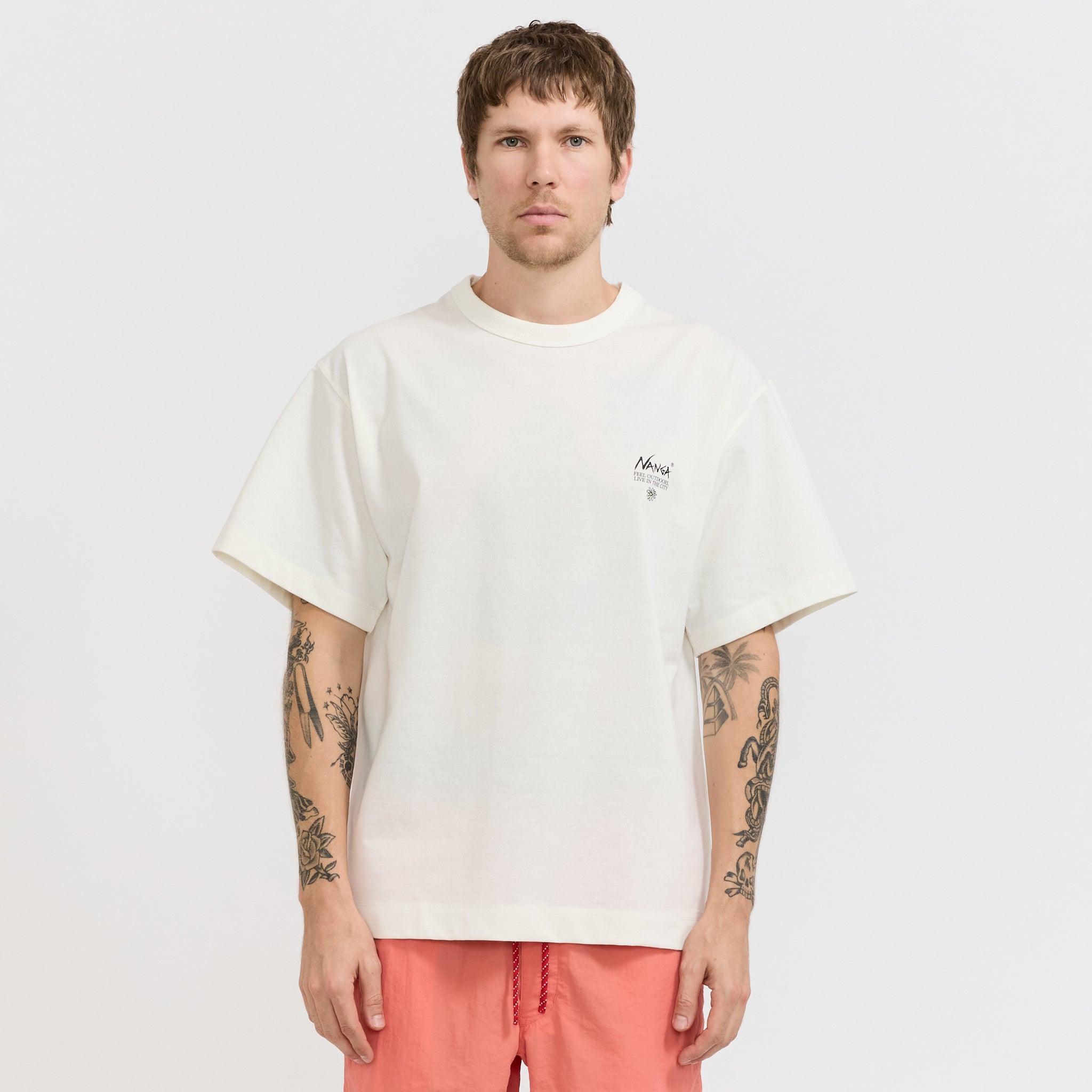 Eco Hybrid Vintage Flower Tee White
