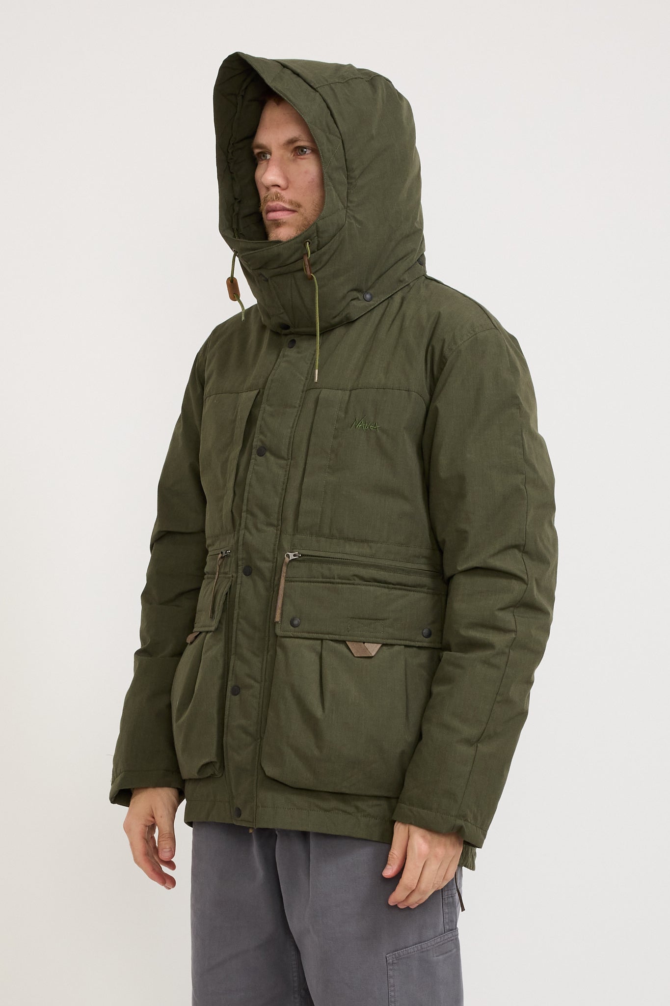 Hinoc Down Jacket Khaki