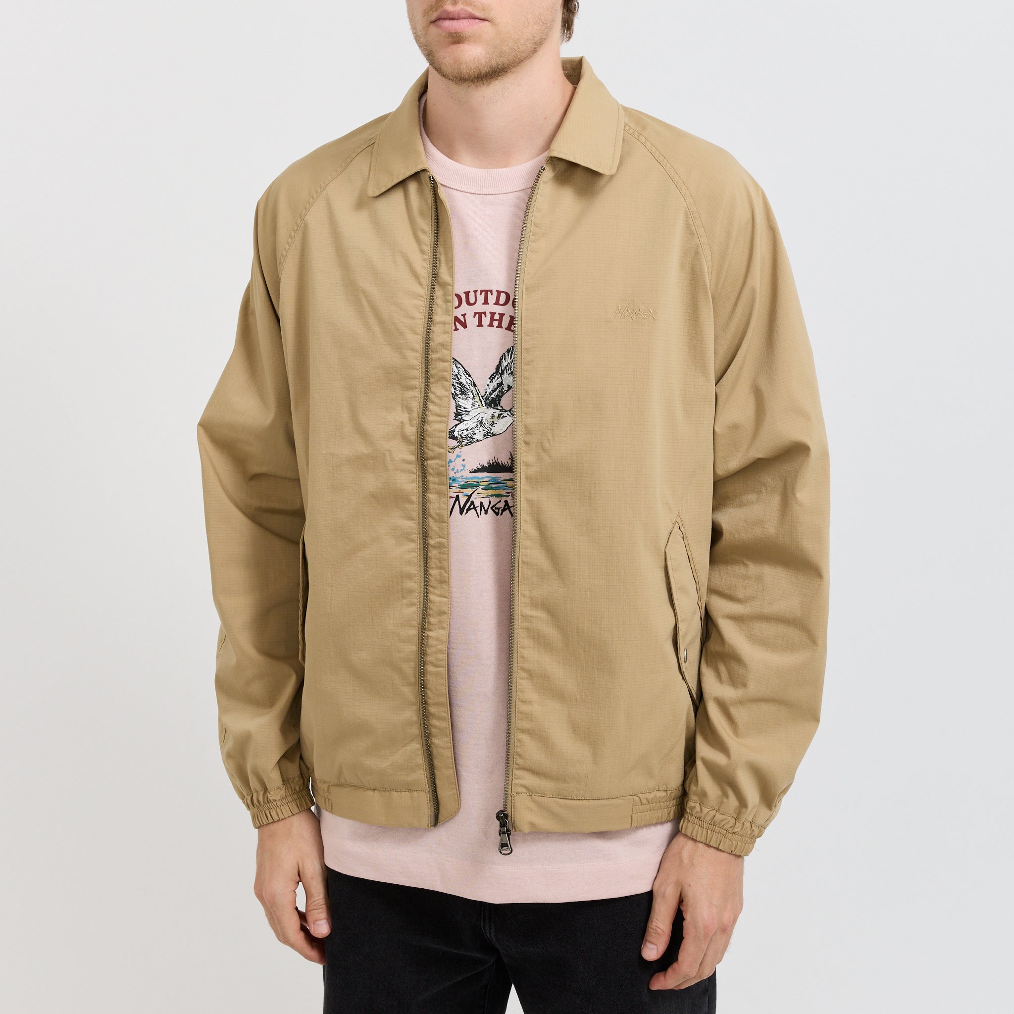 Hinoc Ripstop Drizzler Jacket Beige
