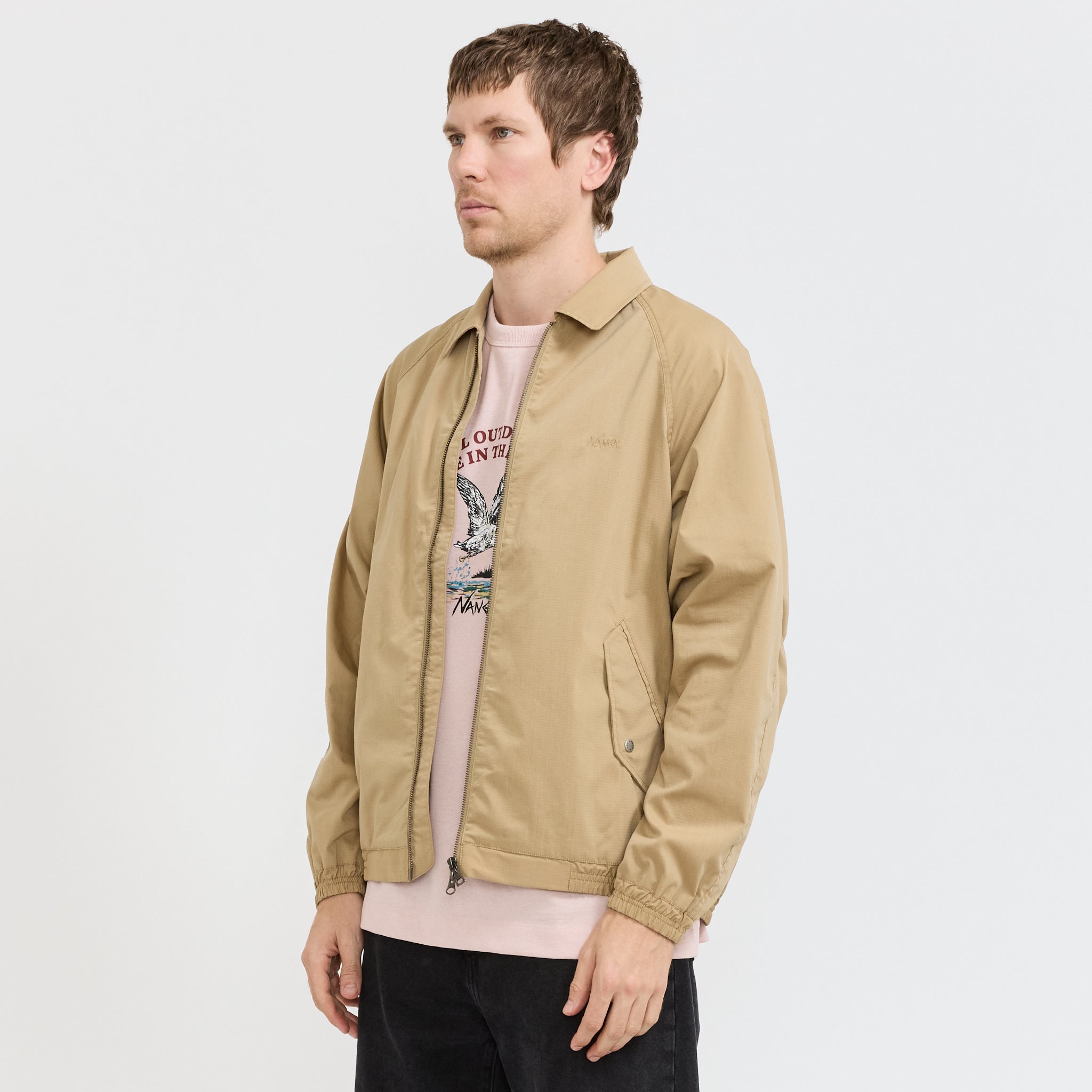 Hinoc Ripstop Drizzler Jacket Beige