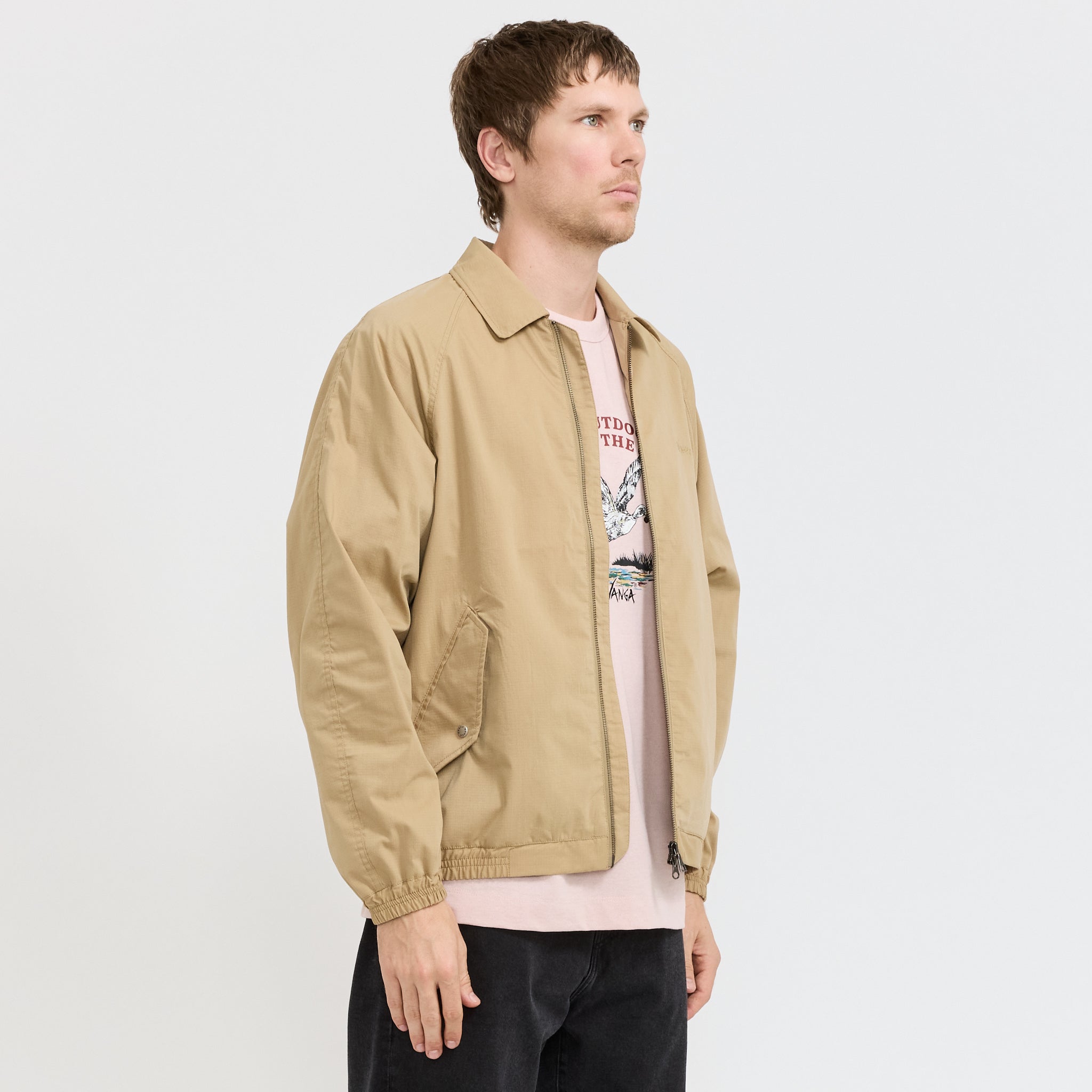 Hinoc Ripstop Drizzler Jacket Beige