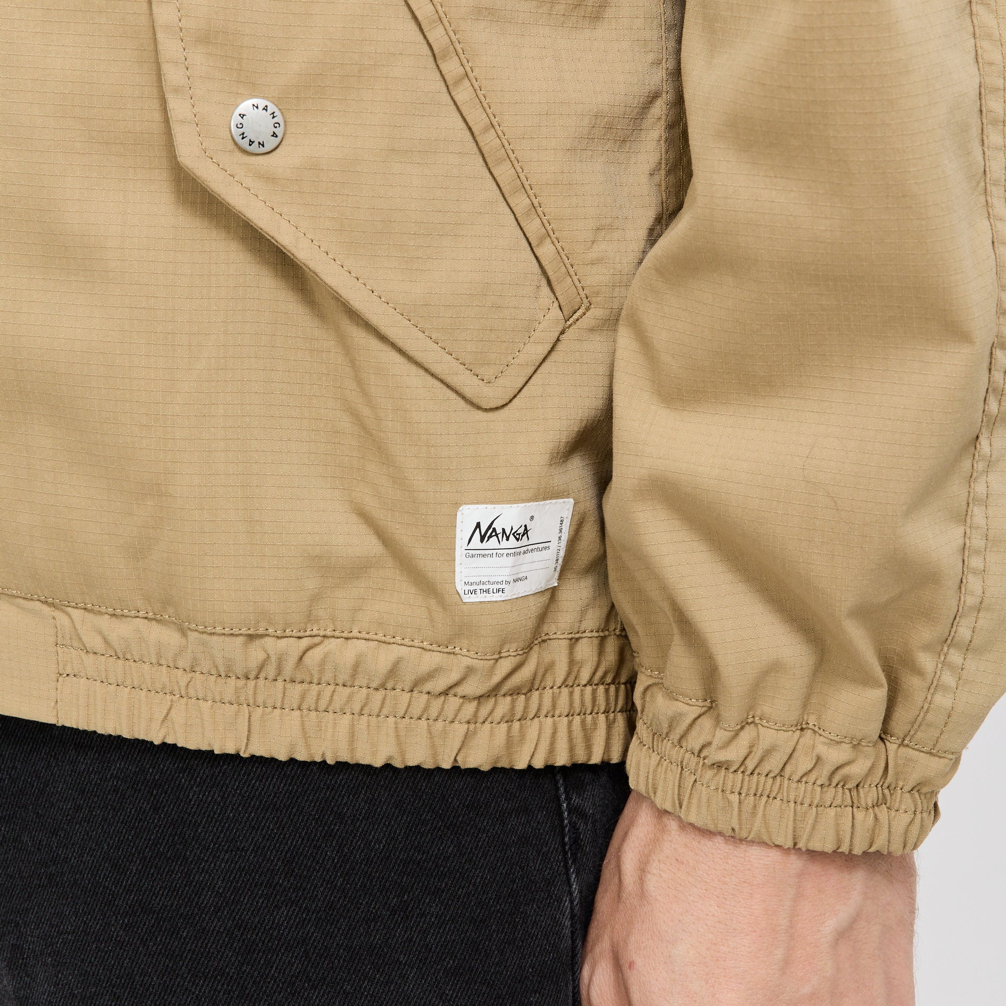 Hinoc Ripstop Drizzler Jacket Beige