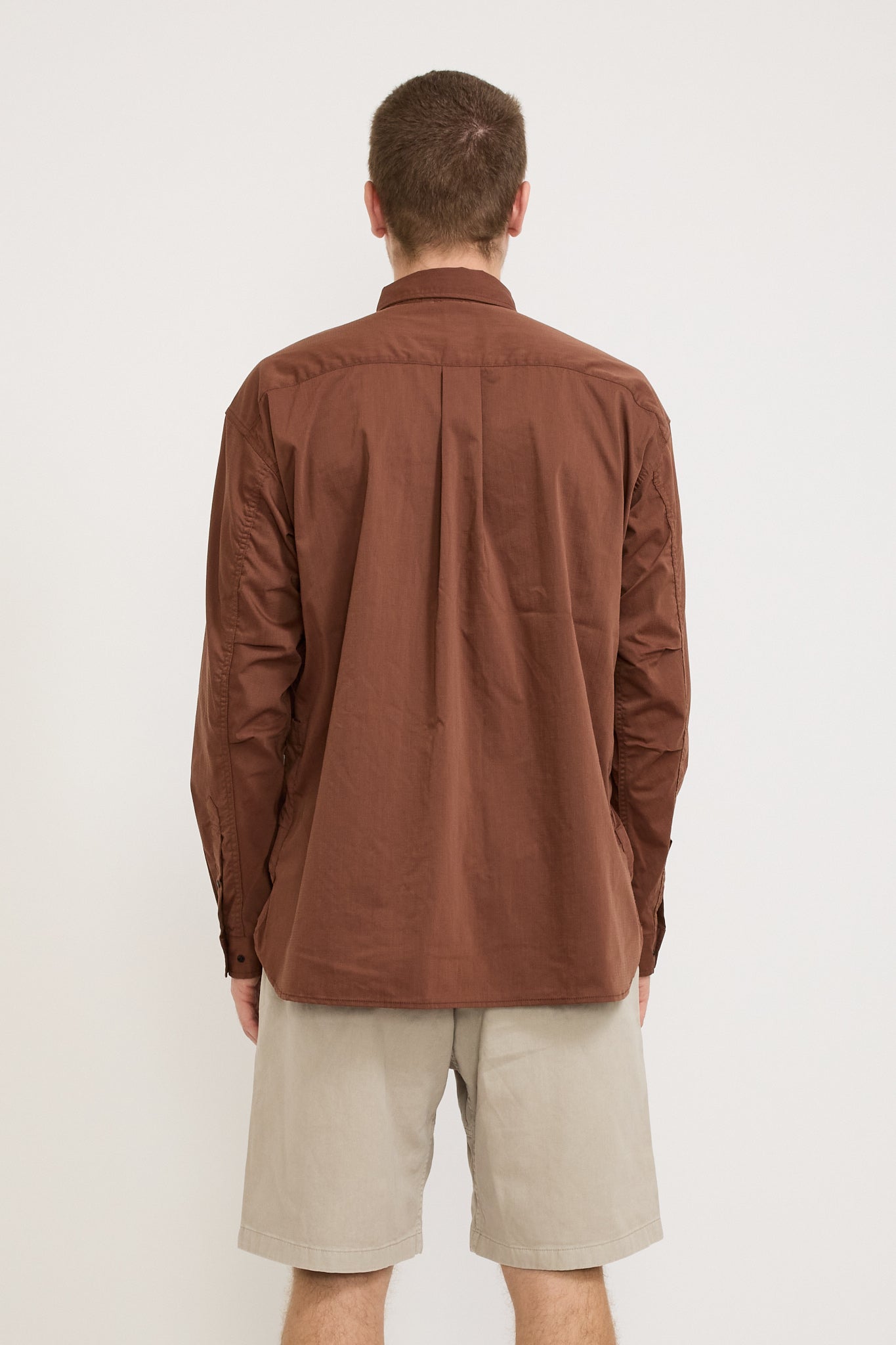 Hinoc Ripstop Camp Shirt Brown