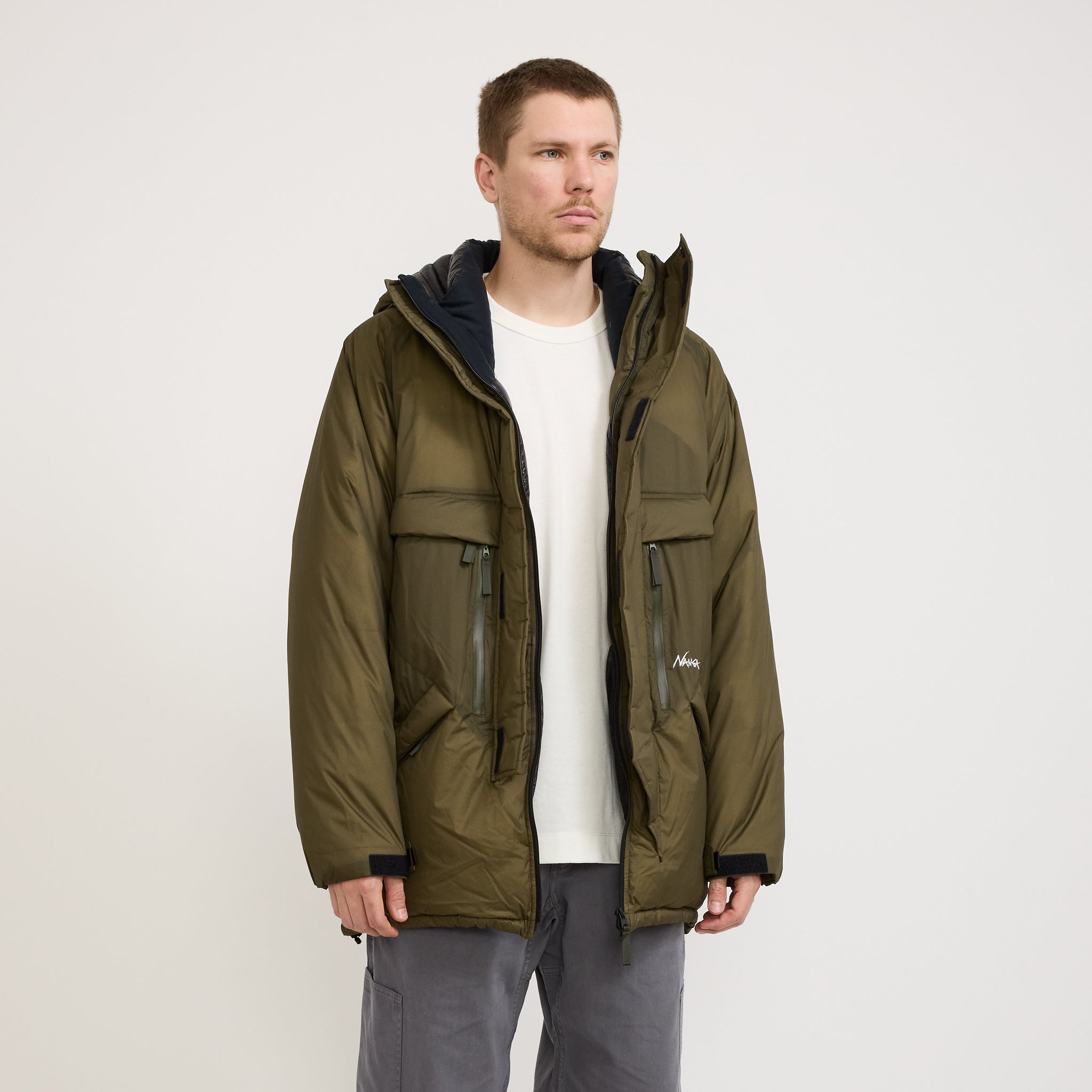 Nanga | Mountain Belay Coat Khaki | Maplestore