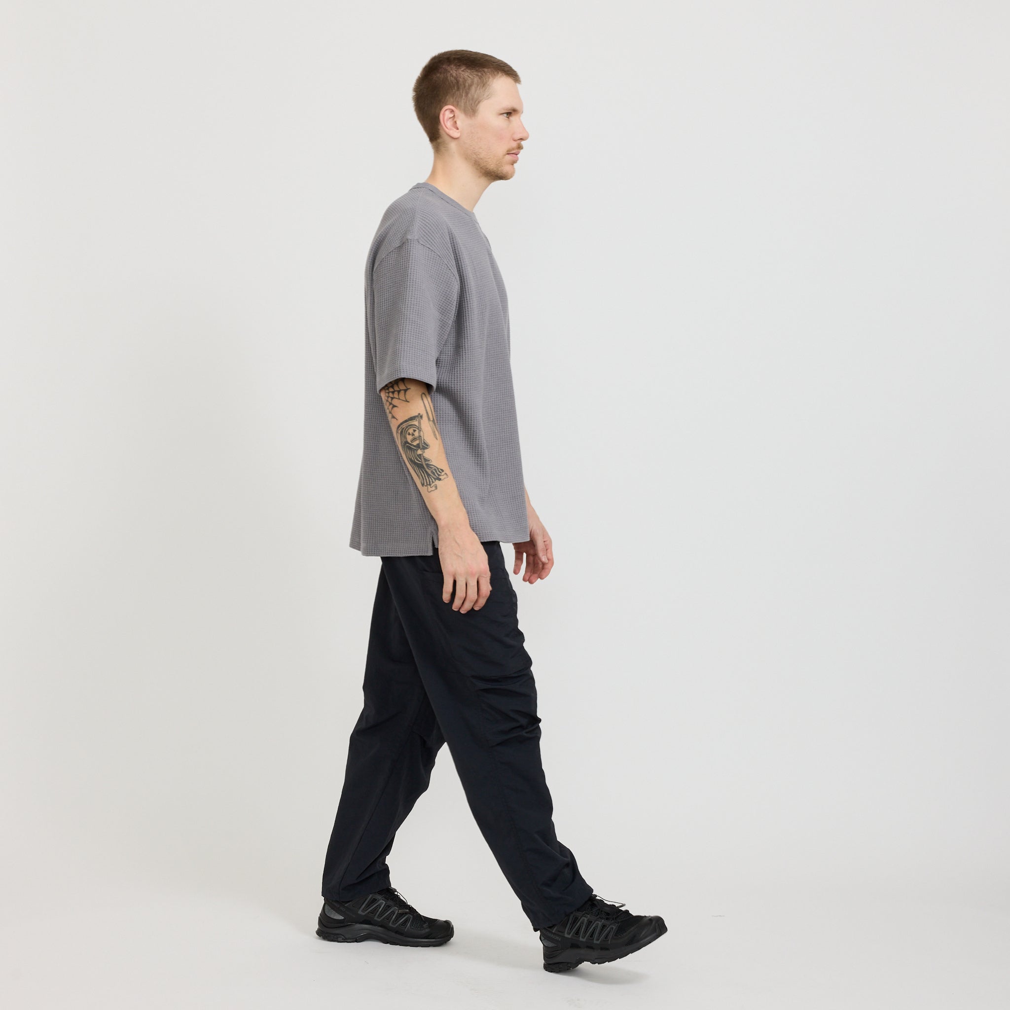 Nylon Tusser Cargo Pants Black