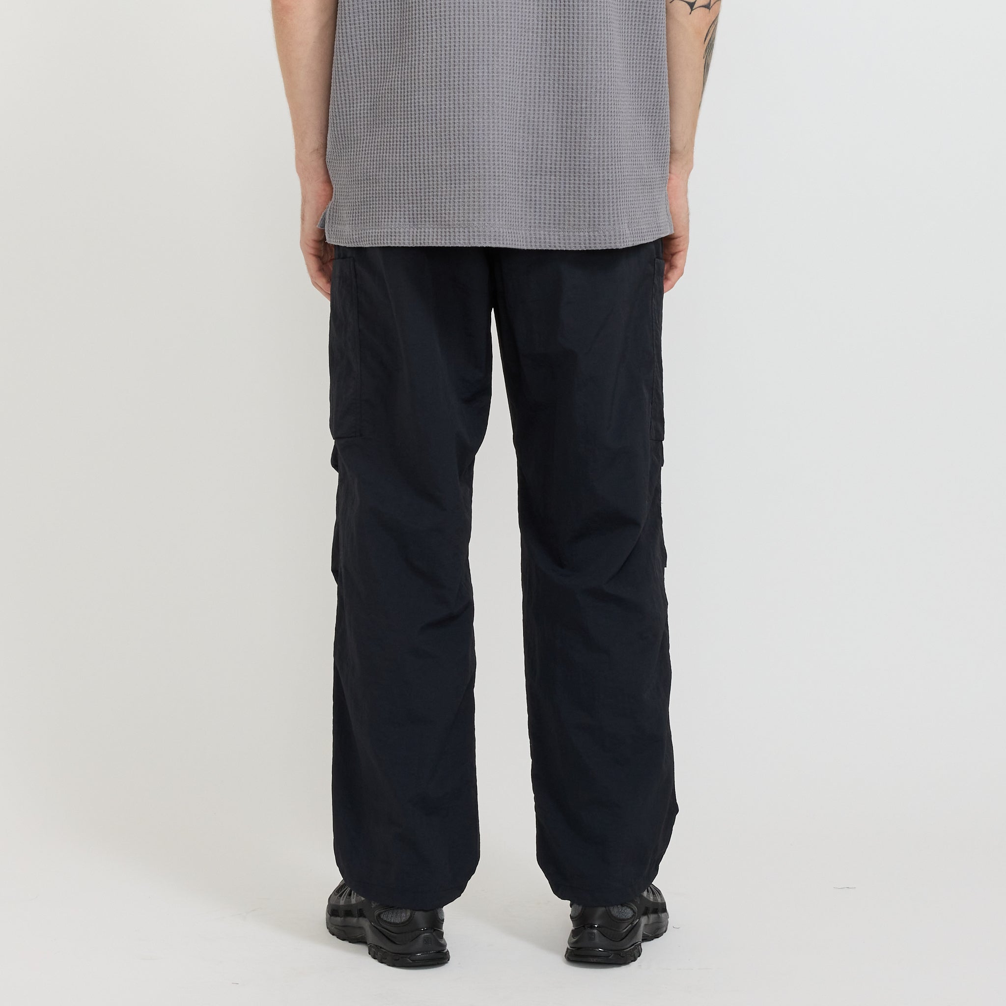 Nylon Tusser Cargo Pants Black