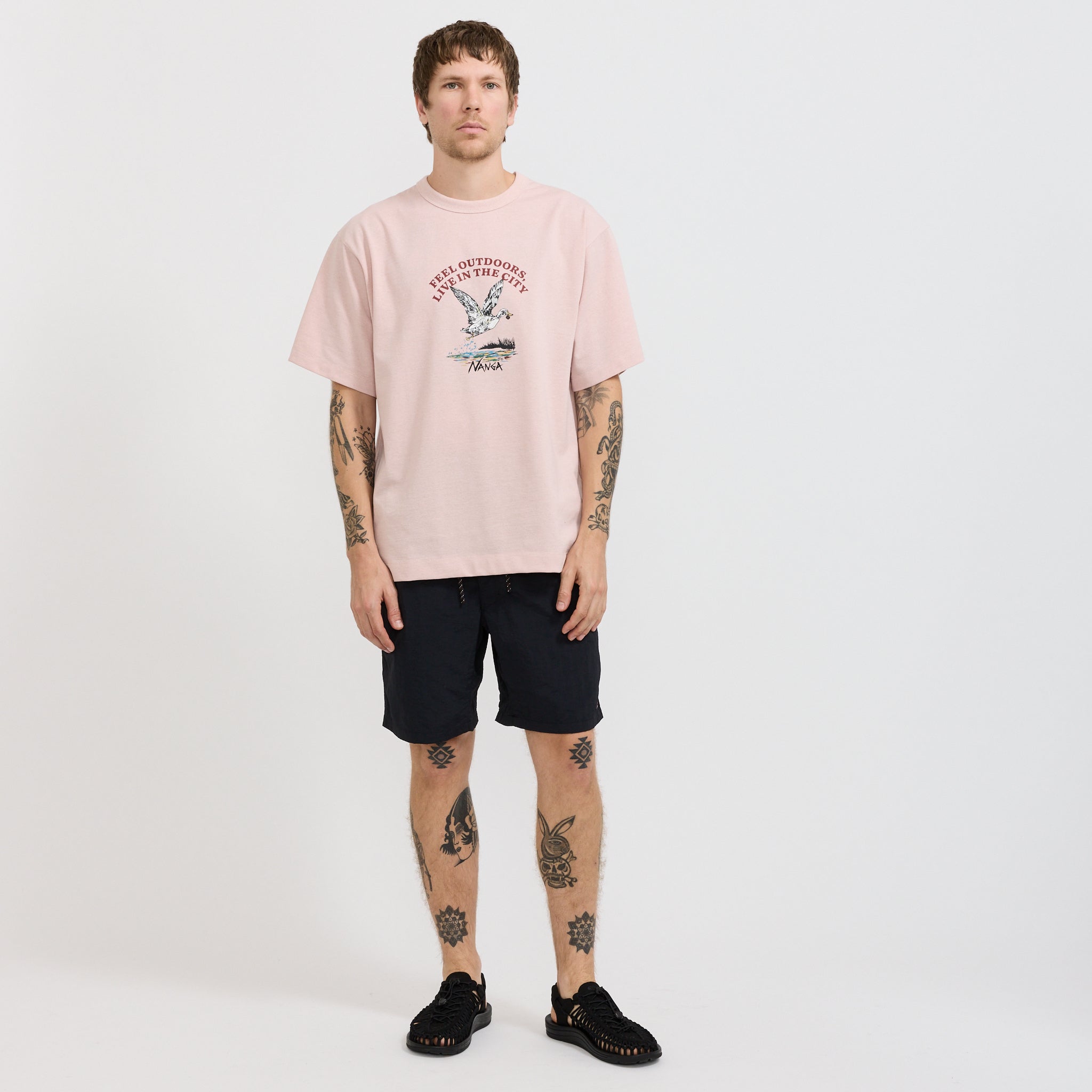 Nylon Tusser Easy Shorts Black