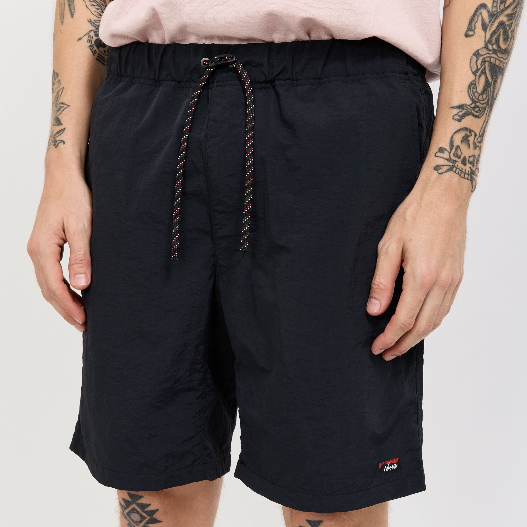 Nylon Tusser Easy Shorts Black