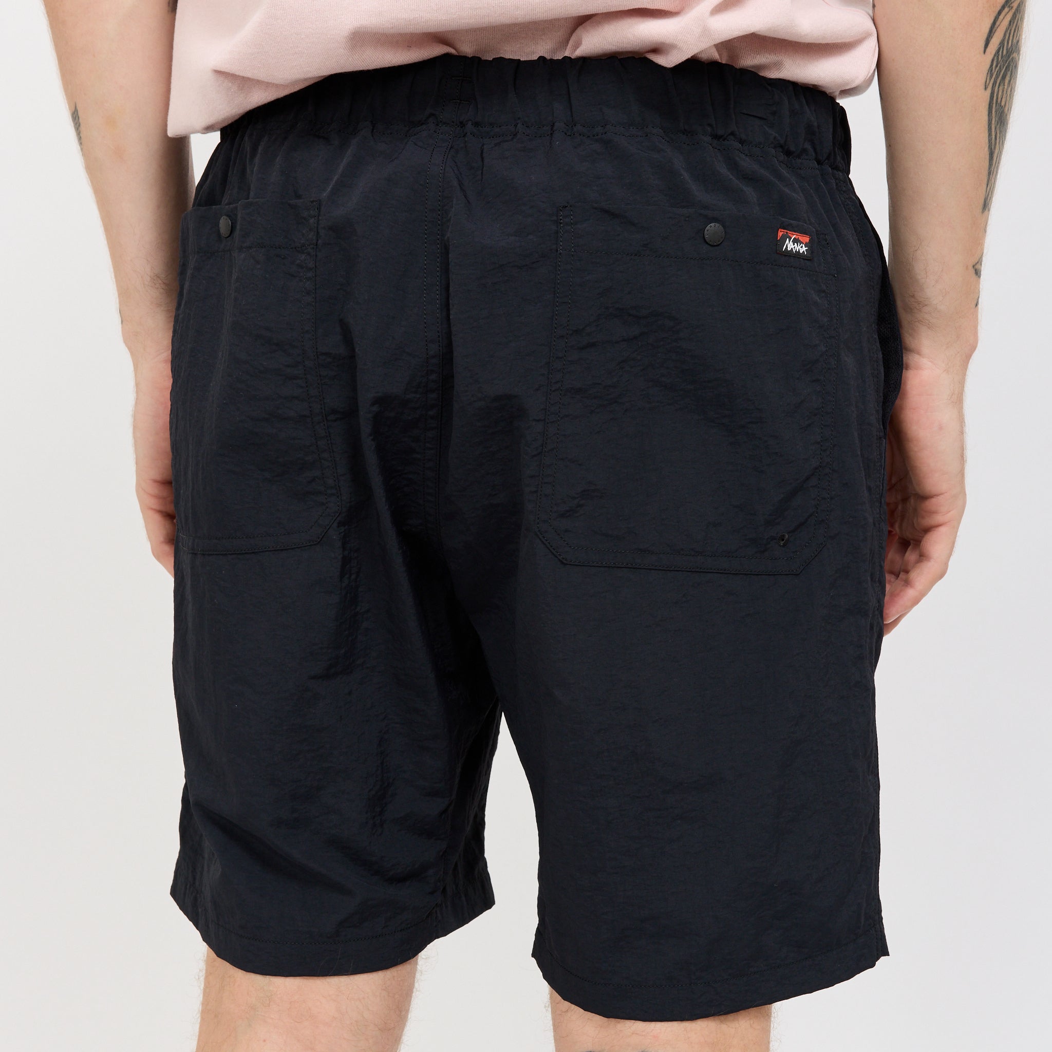 Nylon Tusser Easy Shorts Black