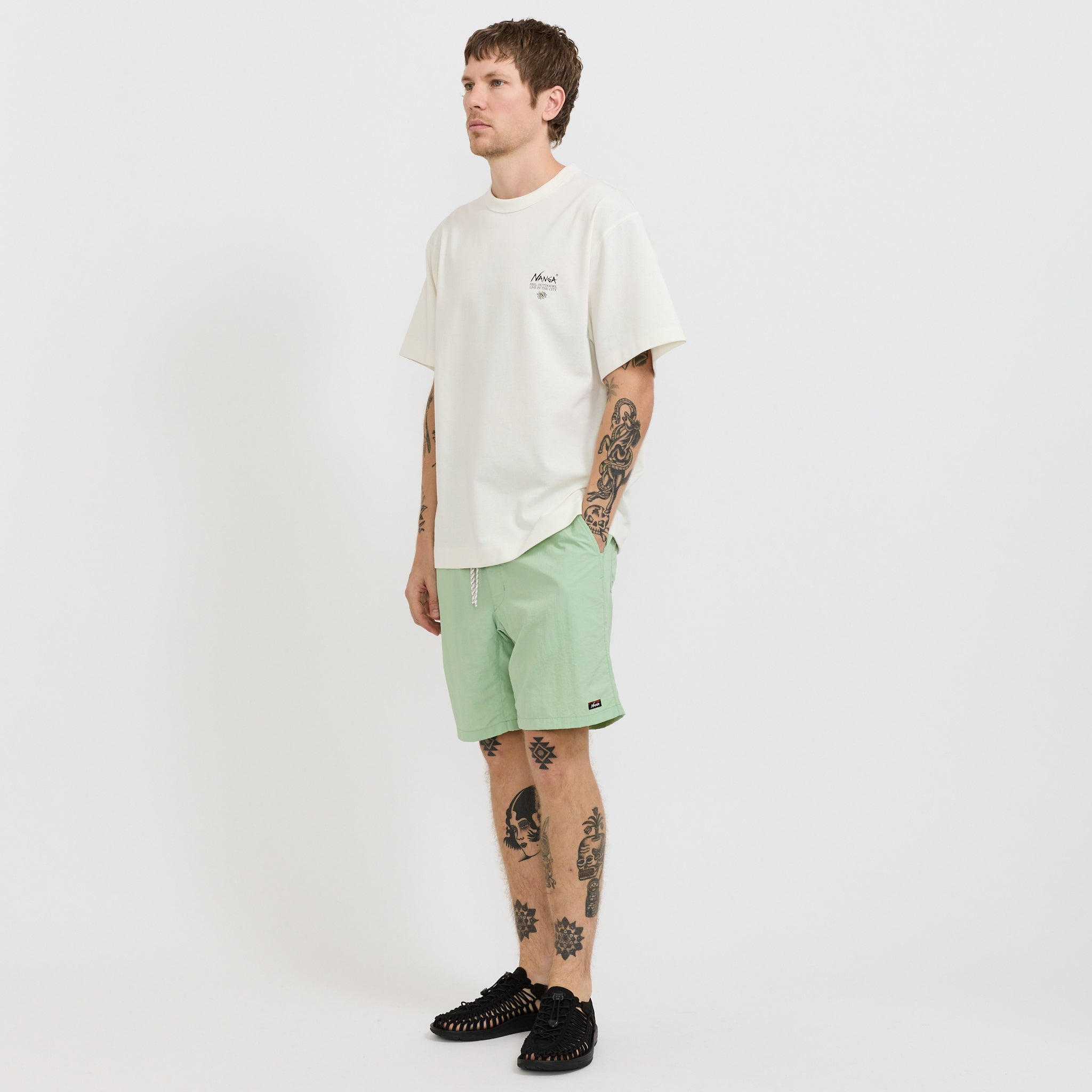 Nylon Tusser Easy Shorts Light Green