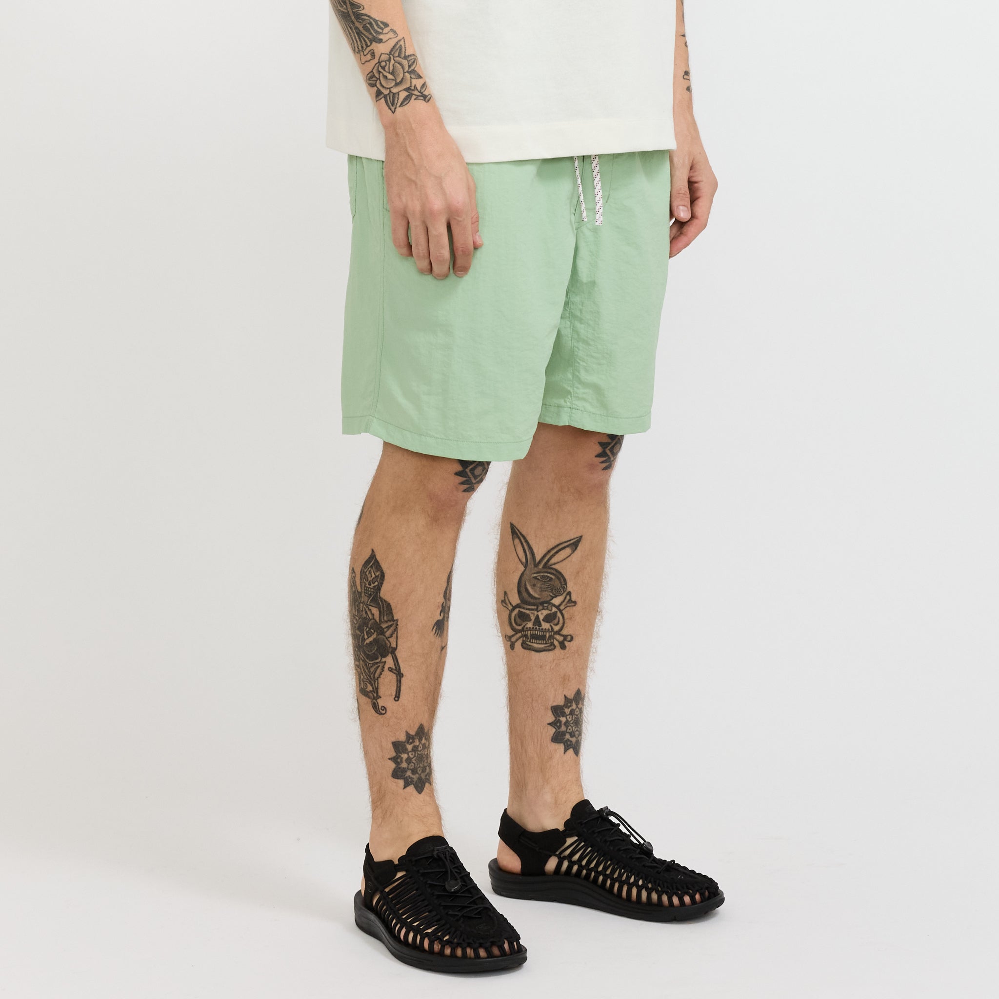 Nylon Tusser Easy Shorts Light Green