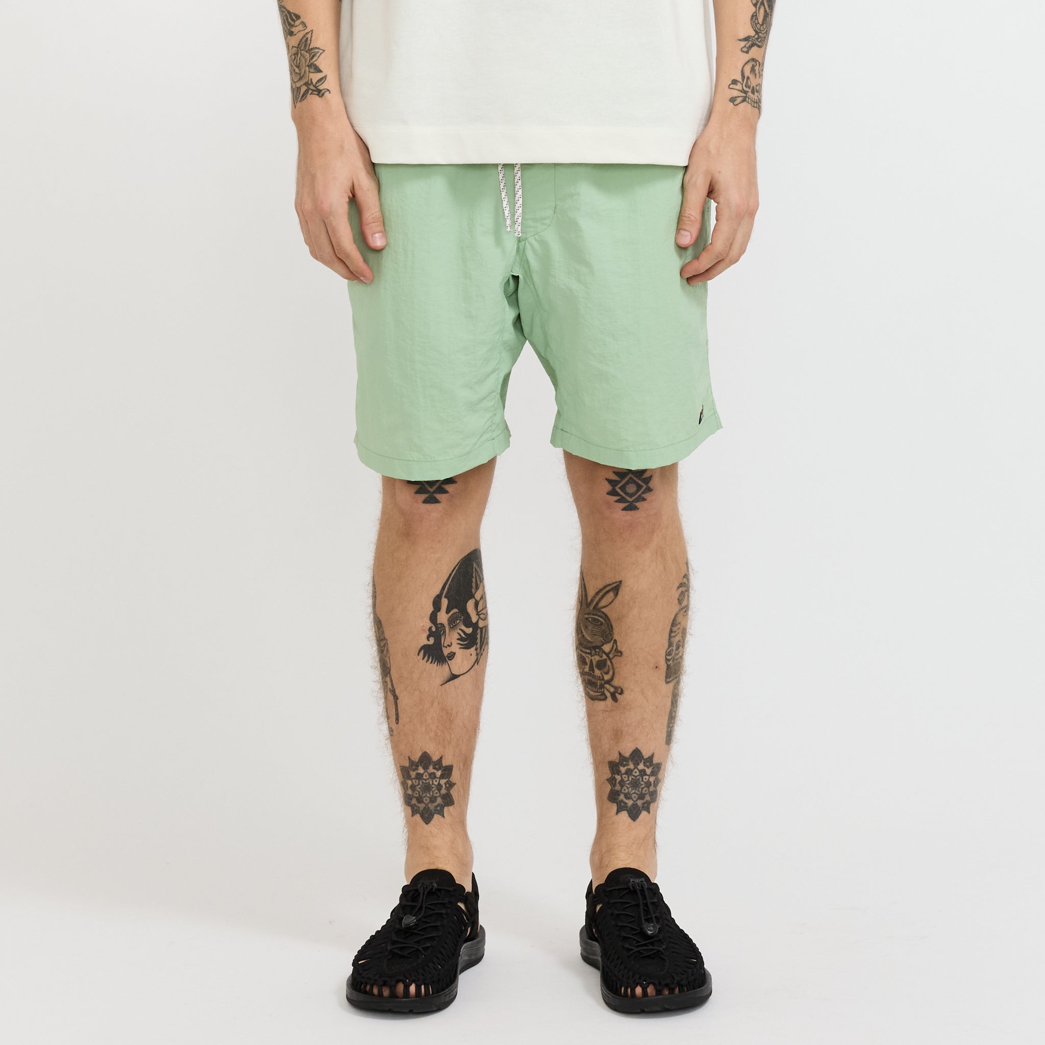 Nylon Tusser Easy Shorts Light Green