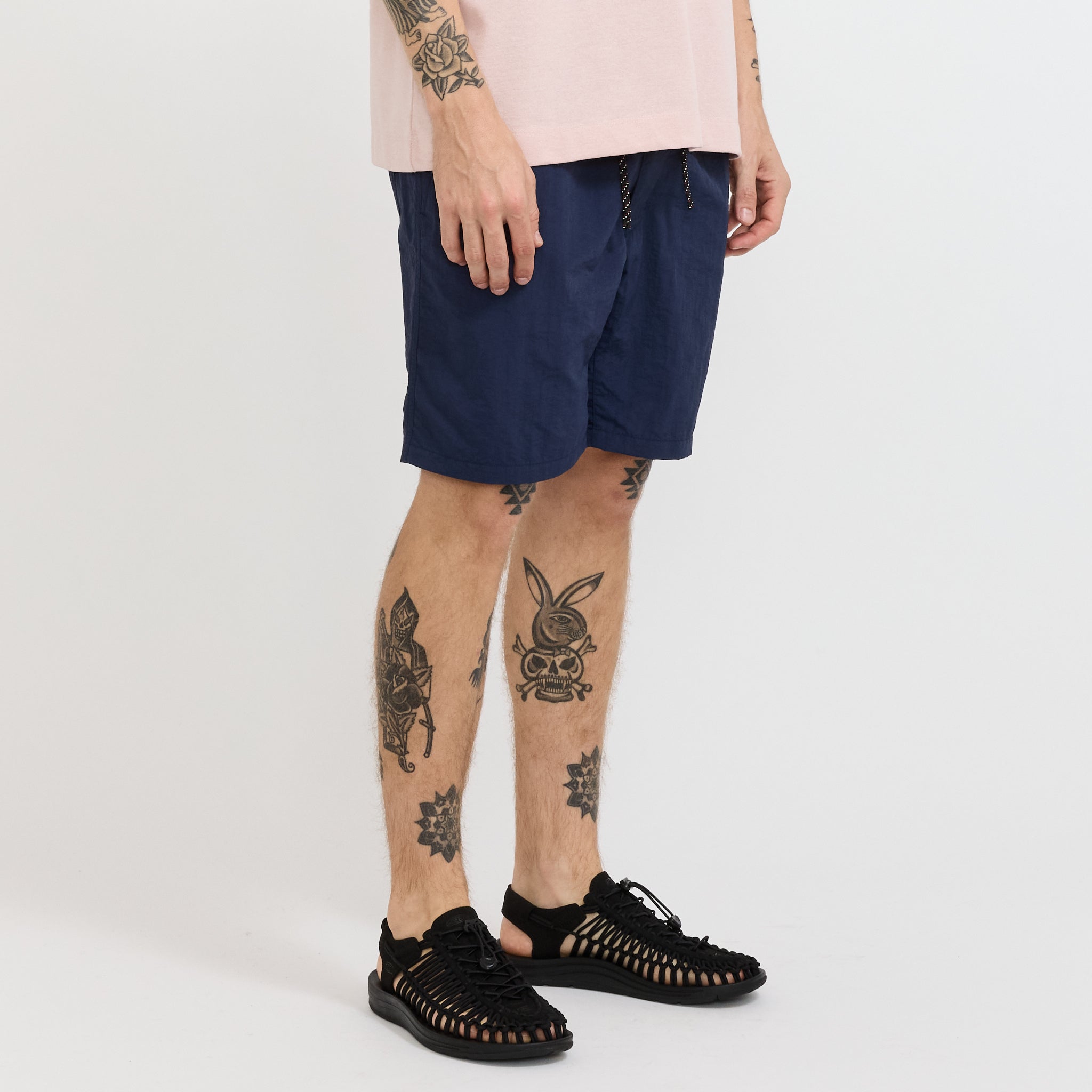 Nylon Tusser Easy Shorts Navy