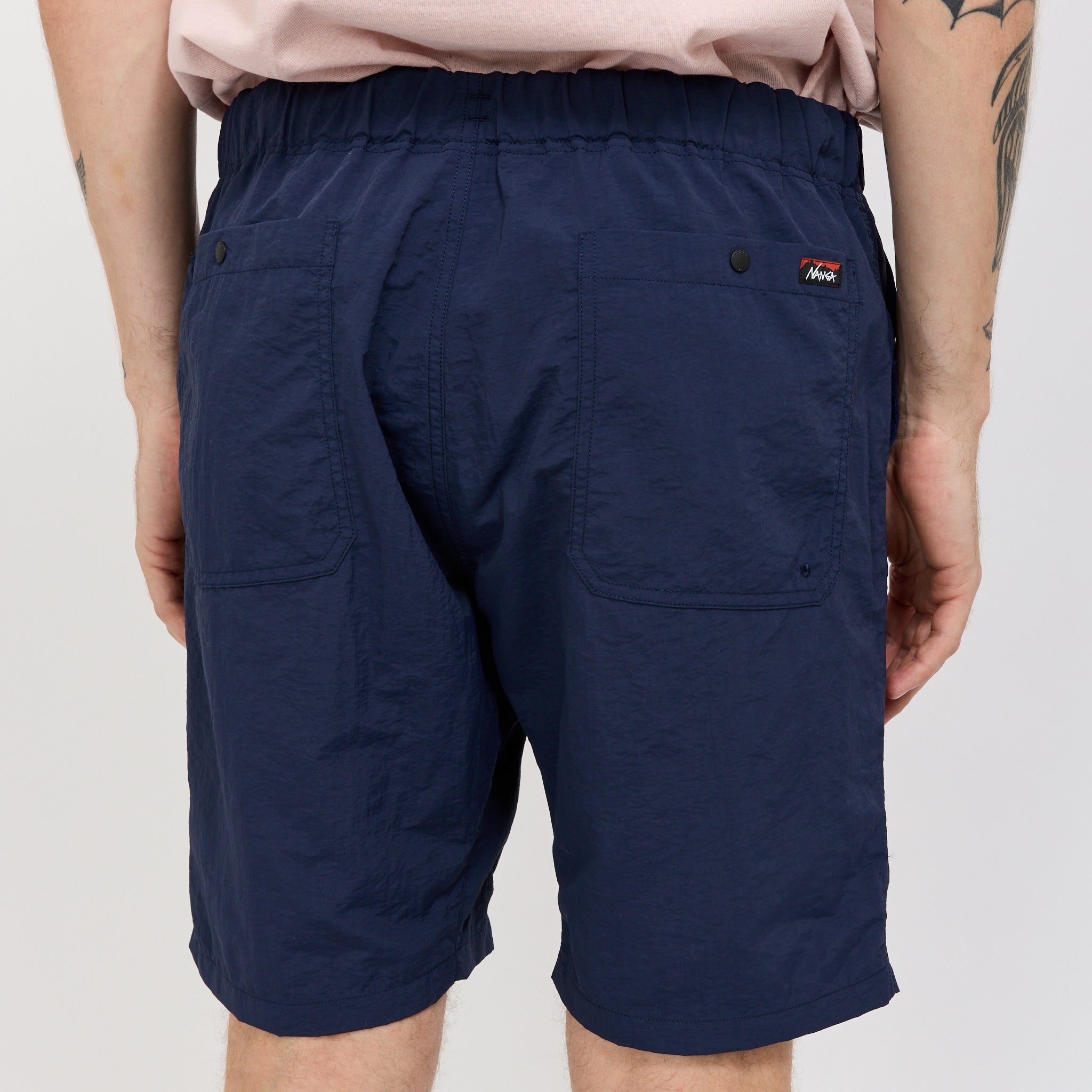 Nylon Tusser Easy Shorts Navy
