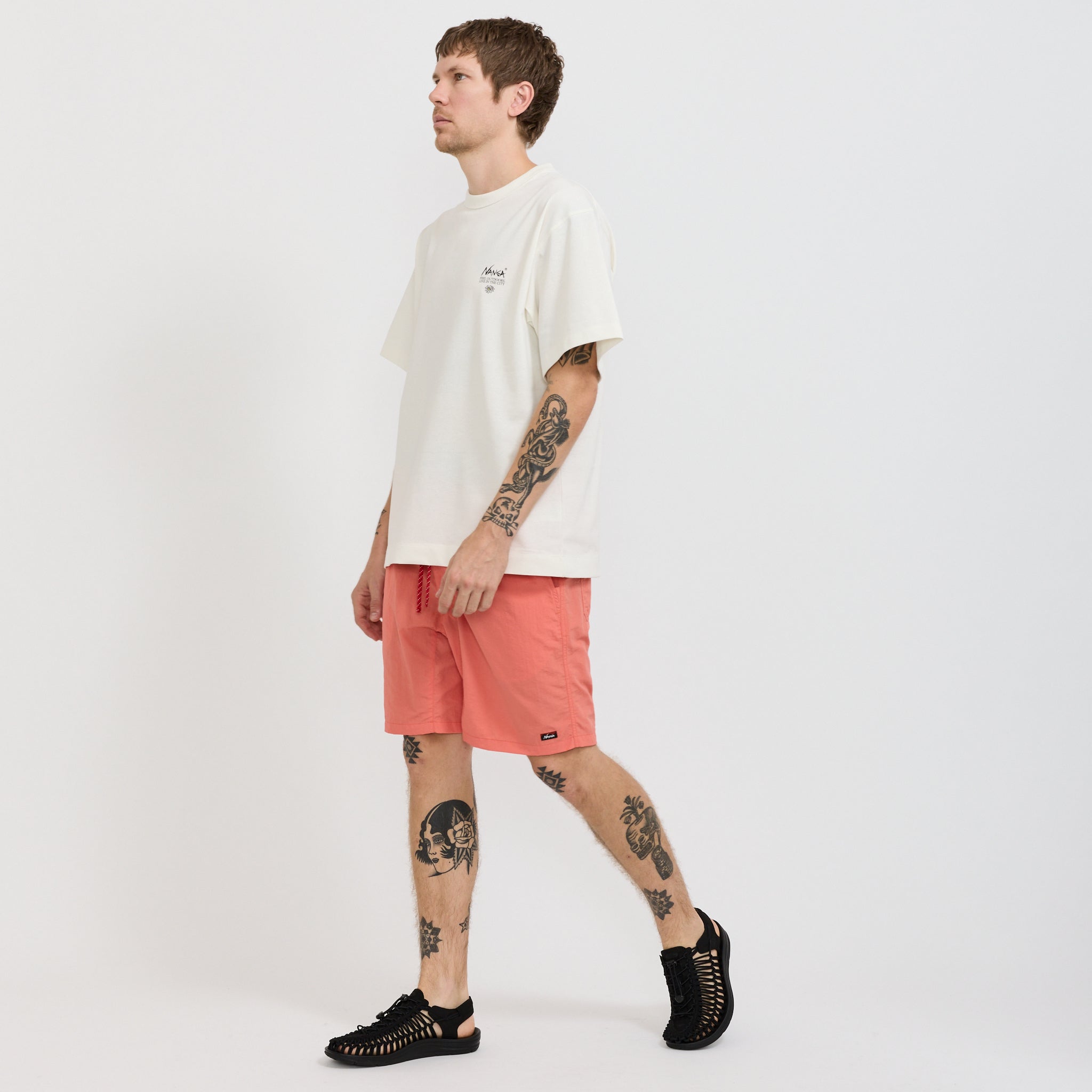 Nylon Tusser Easy Shorts Orange