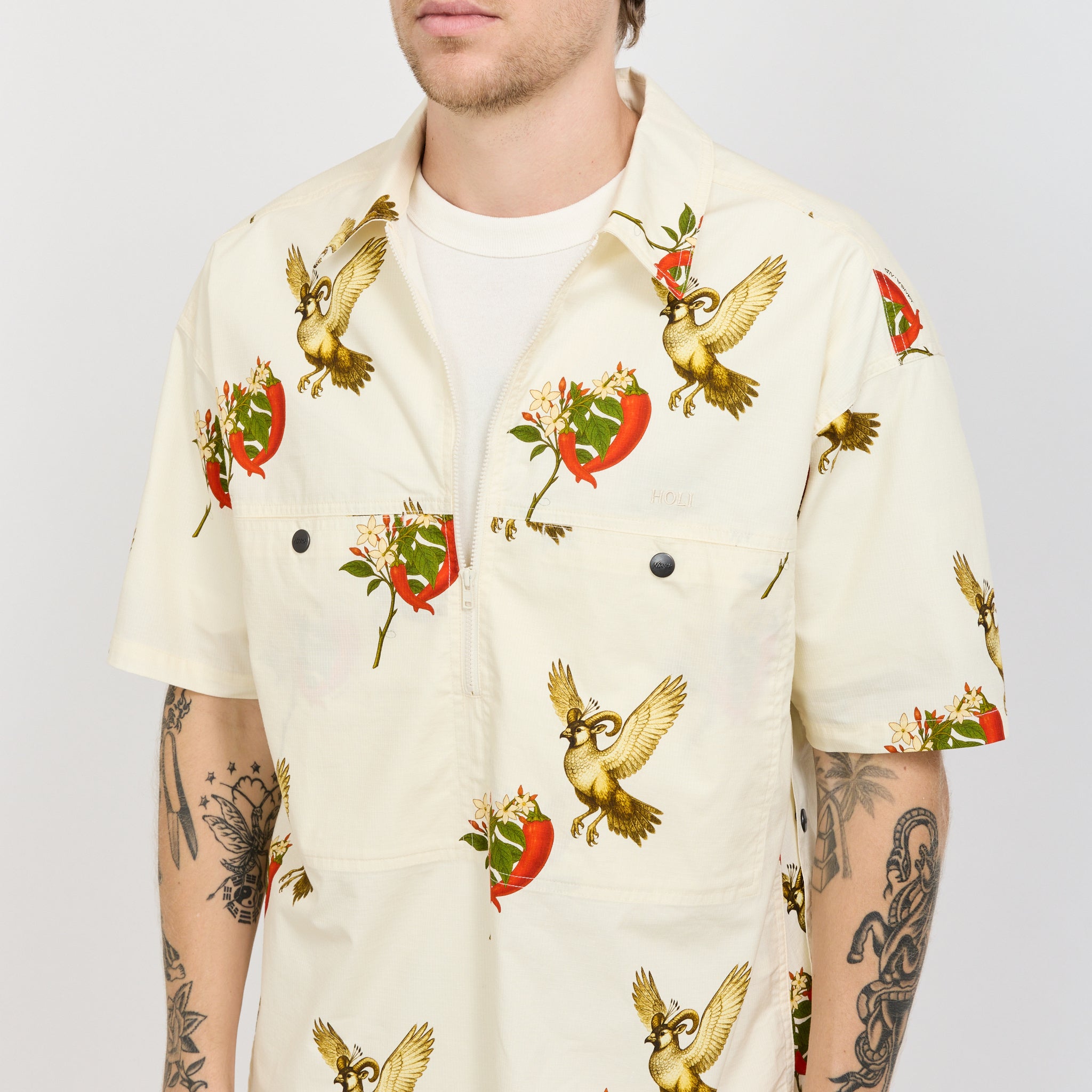 Sunnyday Work S/S Shirt Cream