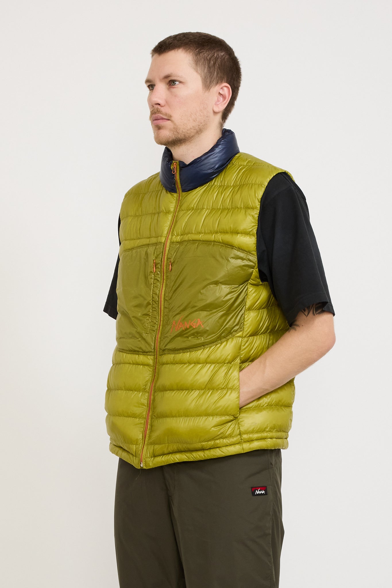 Ultralight Down Vest Packable Lime