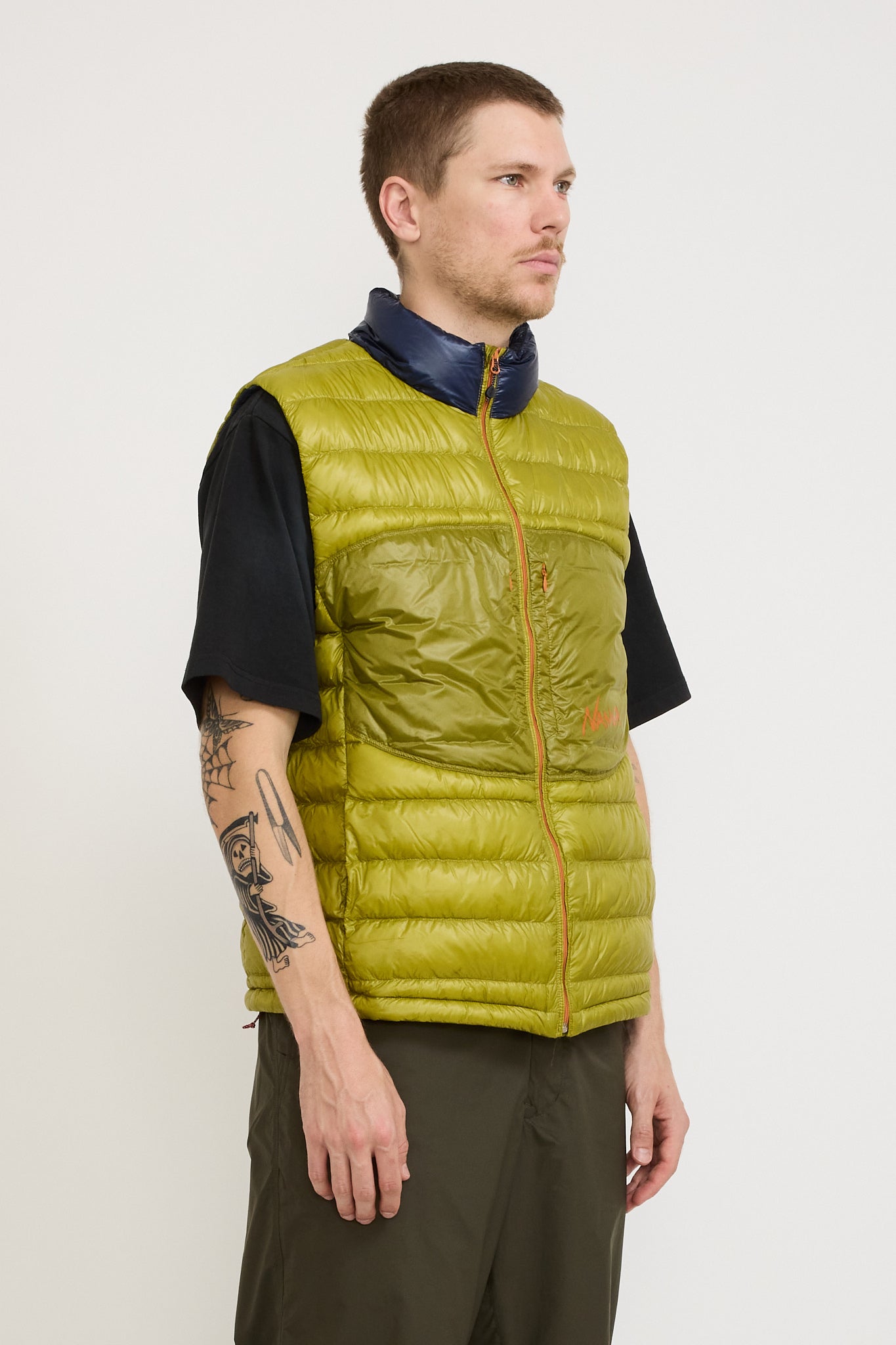 Ultralight Down Vest Packable Lime