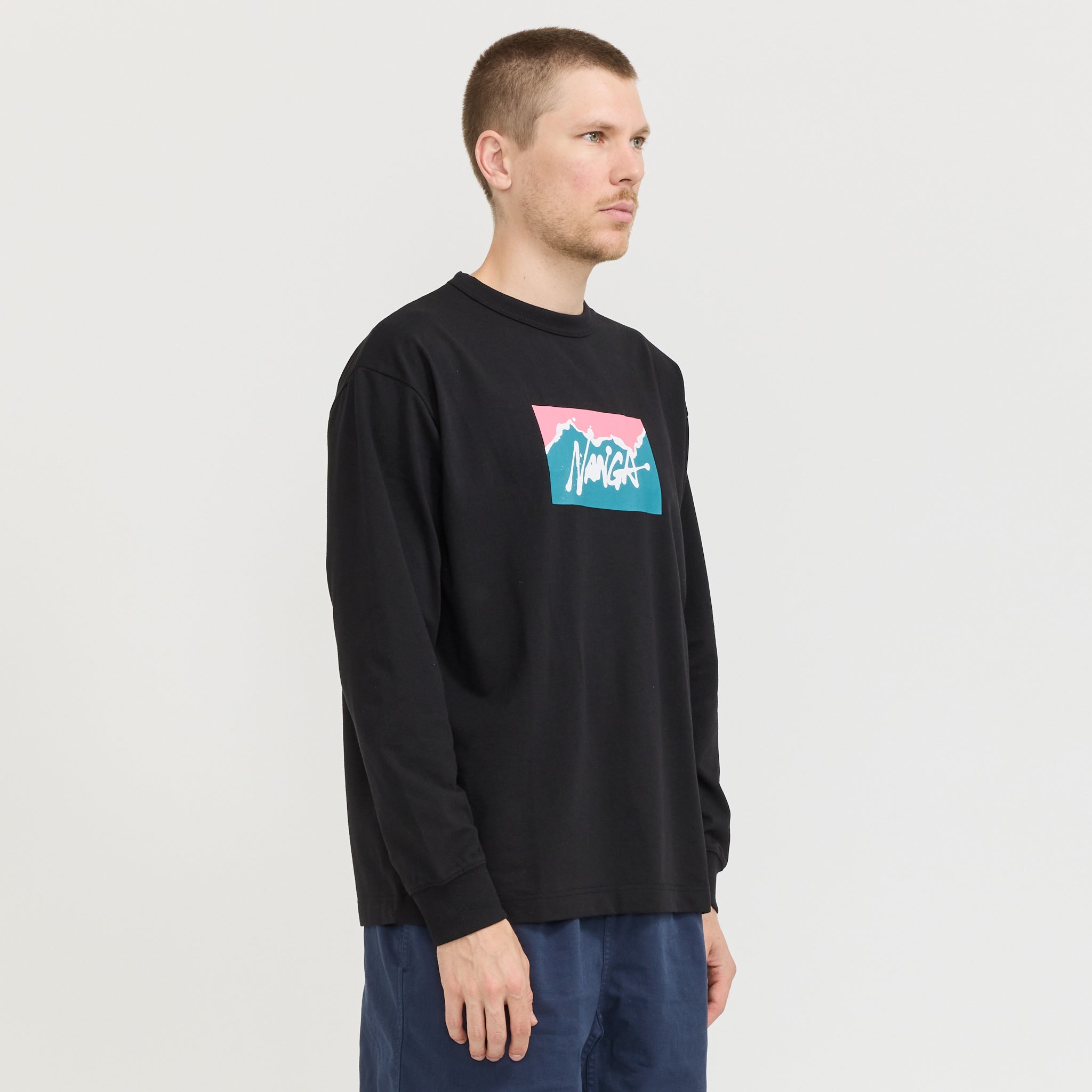Nanga x Ryuji Kamiyama L/S Tee Black