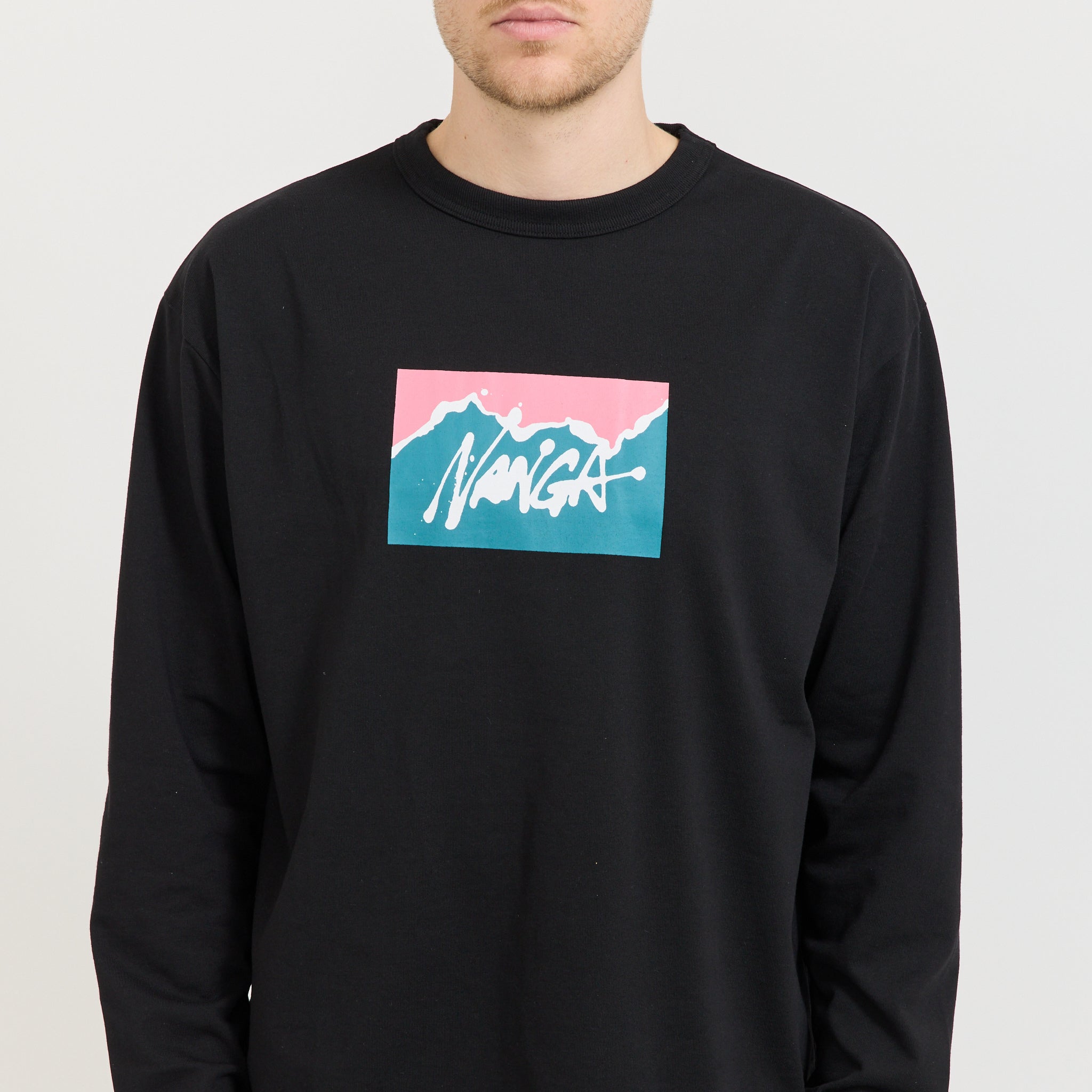 Nanga x Ryuji Kamiyama L/S Tee Black
