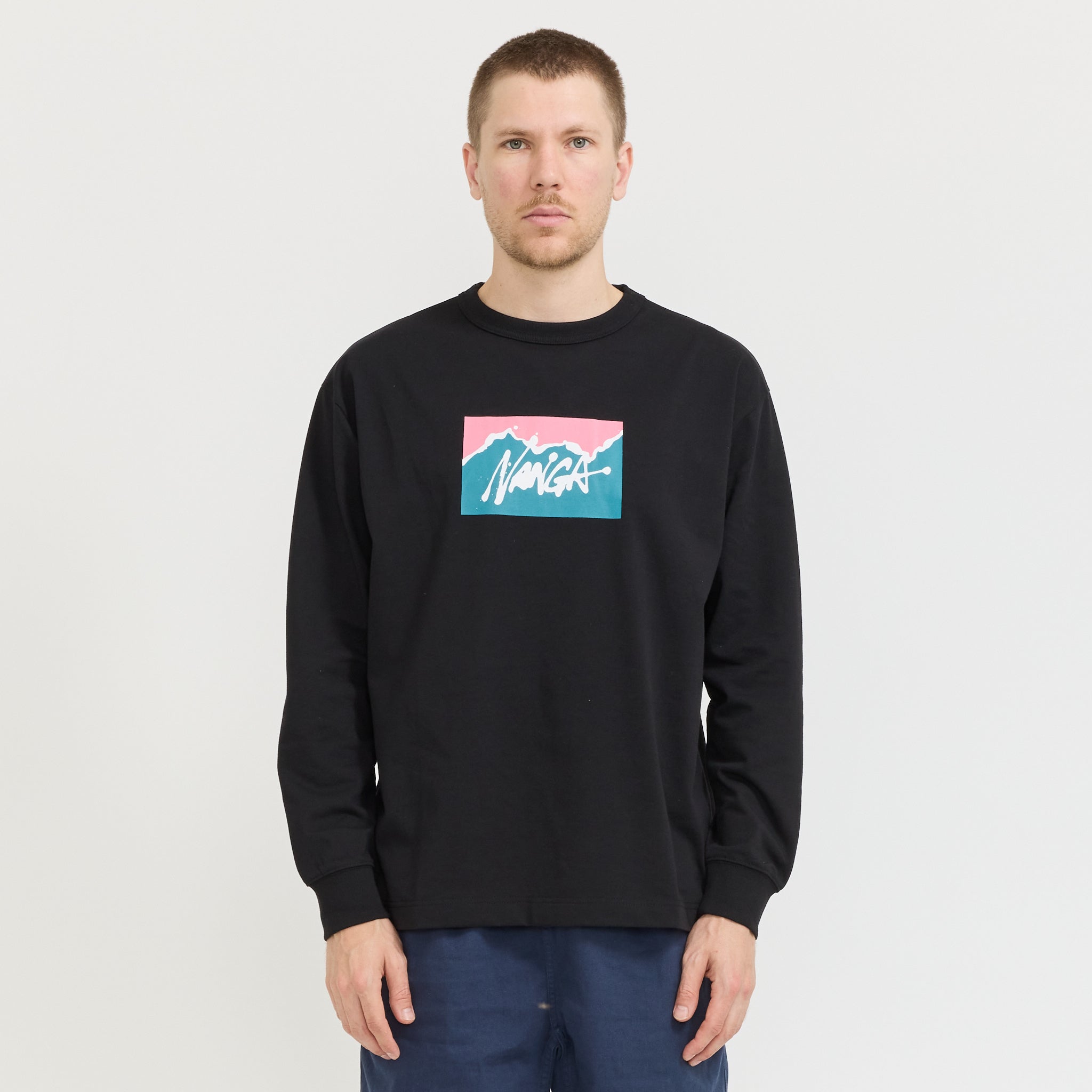 Nanga x Ryuji Kamiyama L/S Tee Black
