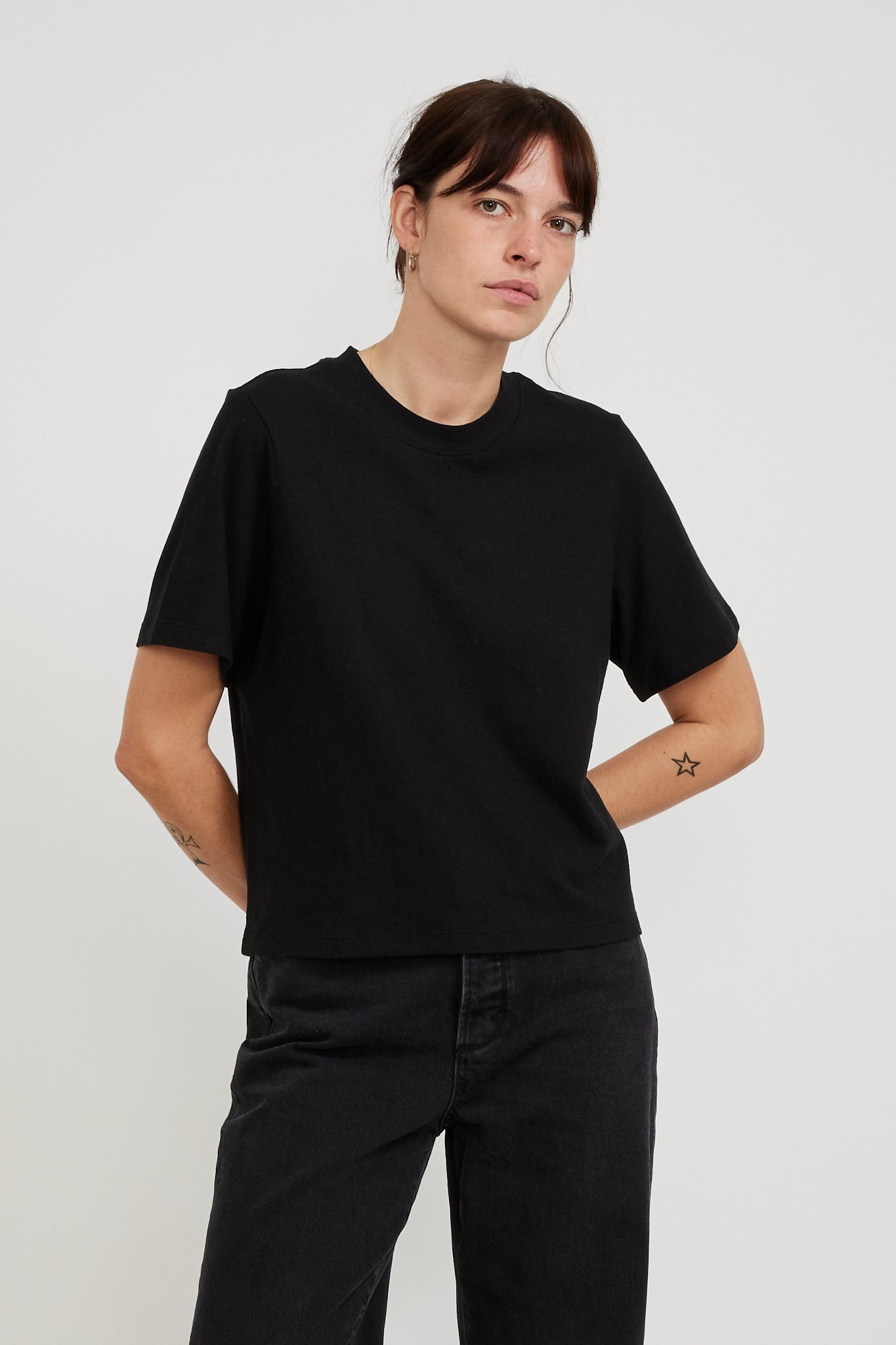 Neuw | Juno Layer Tee Washed Black | Maplestore