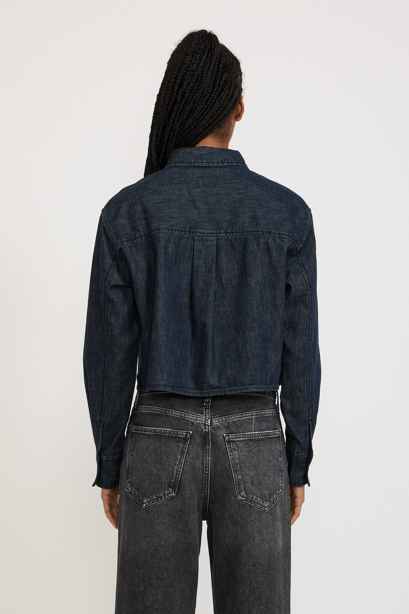 Carolyn Crop Shirt Rinse