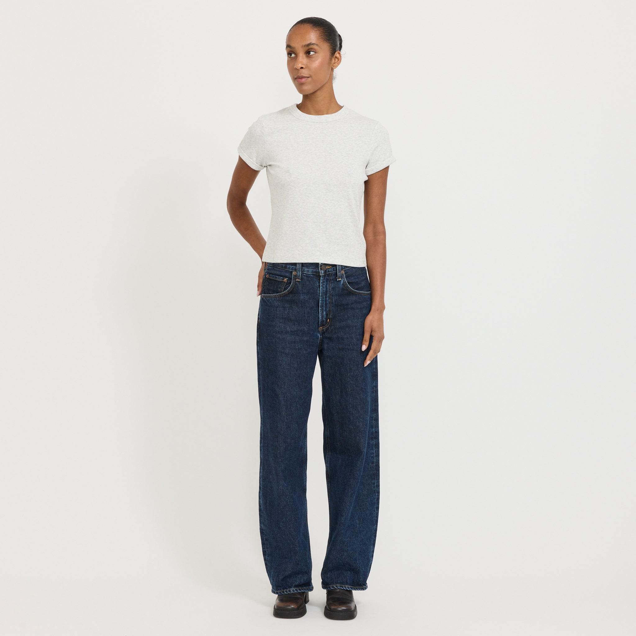 Home Body Tee Grey Marle